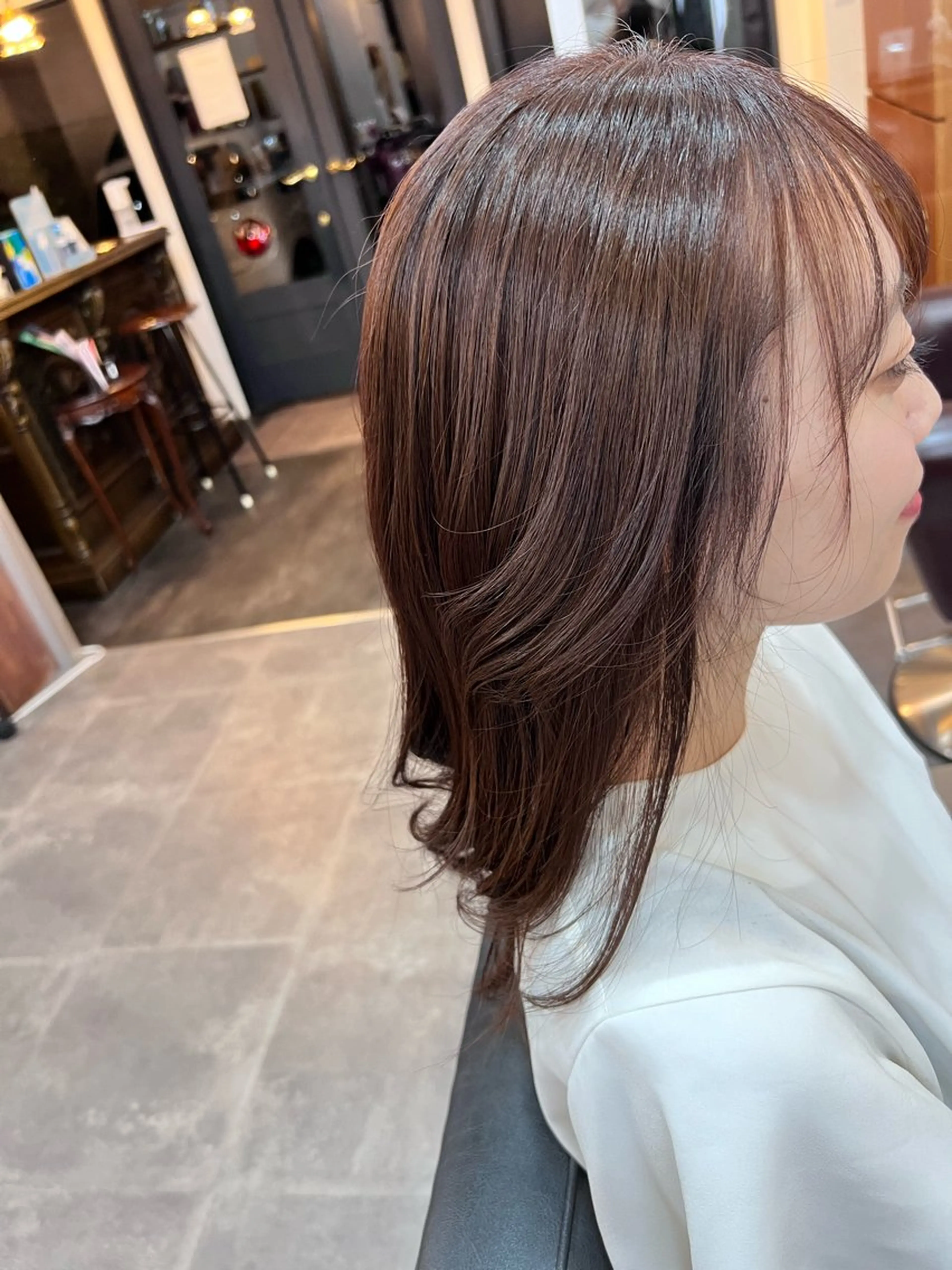 セミロング カラー Richell所属・Richell🎀 🖤yuuのヘアスタイル