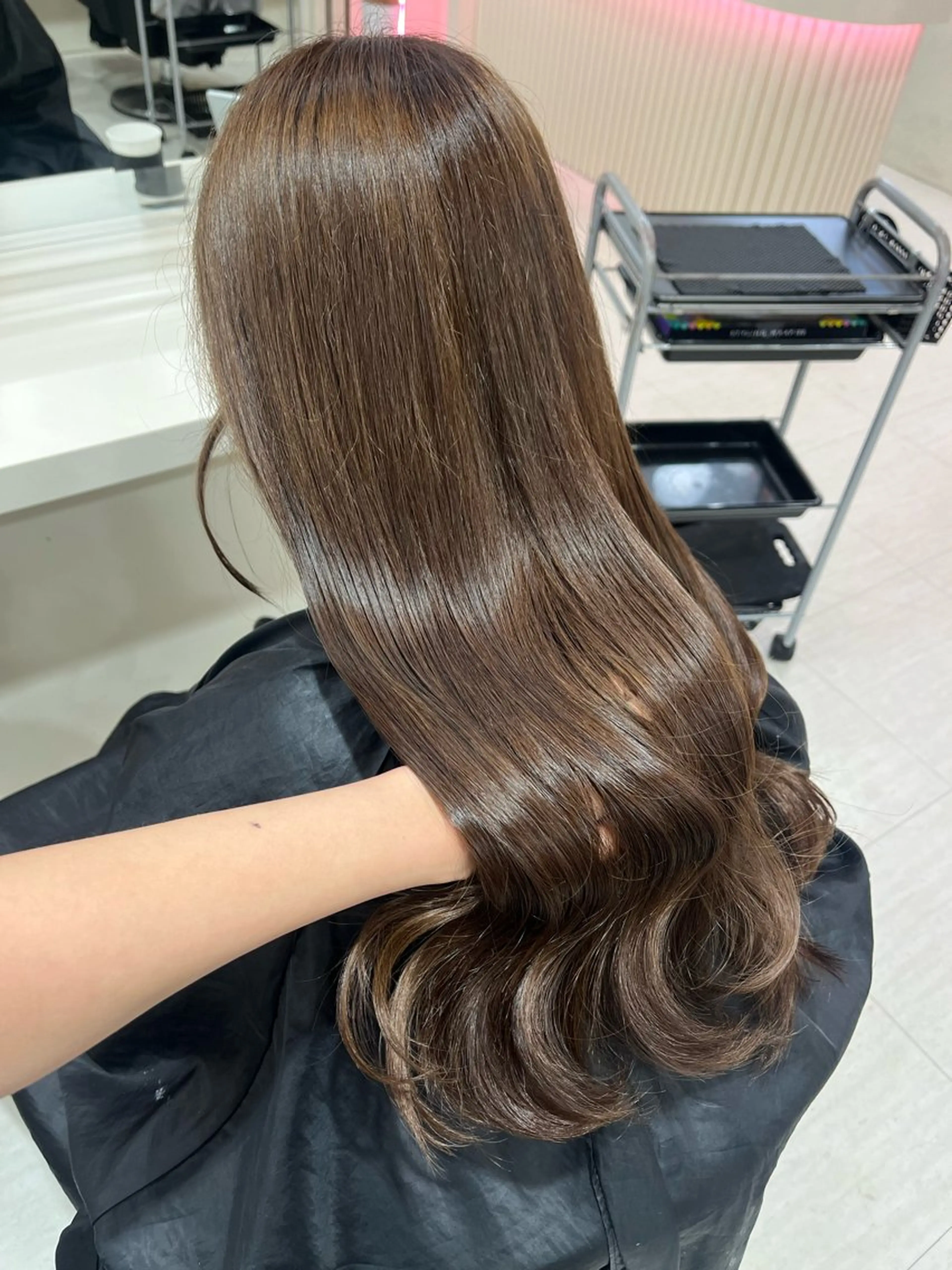 ロング カラー ロング 大人上品ベージュ 🎀HARUNAのヘアスタイル