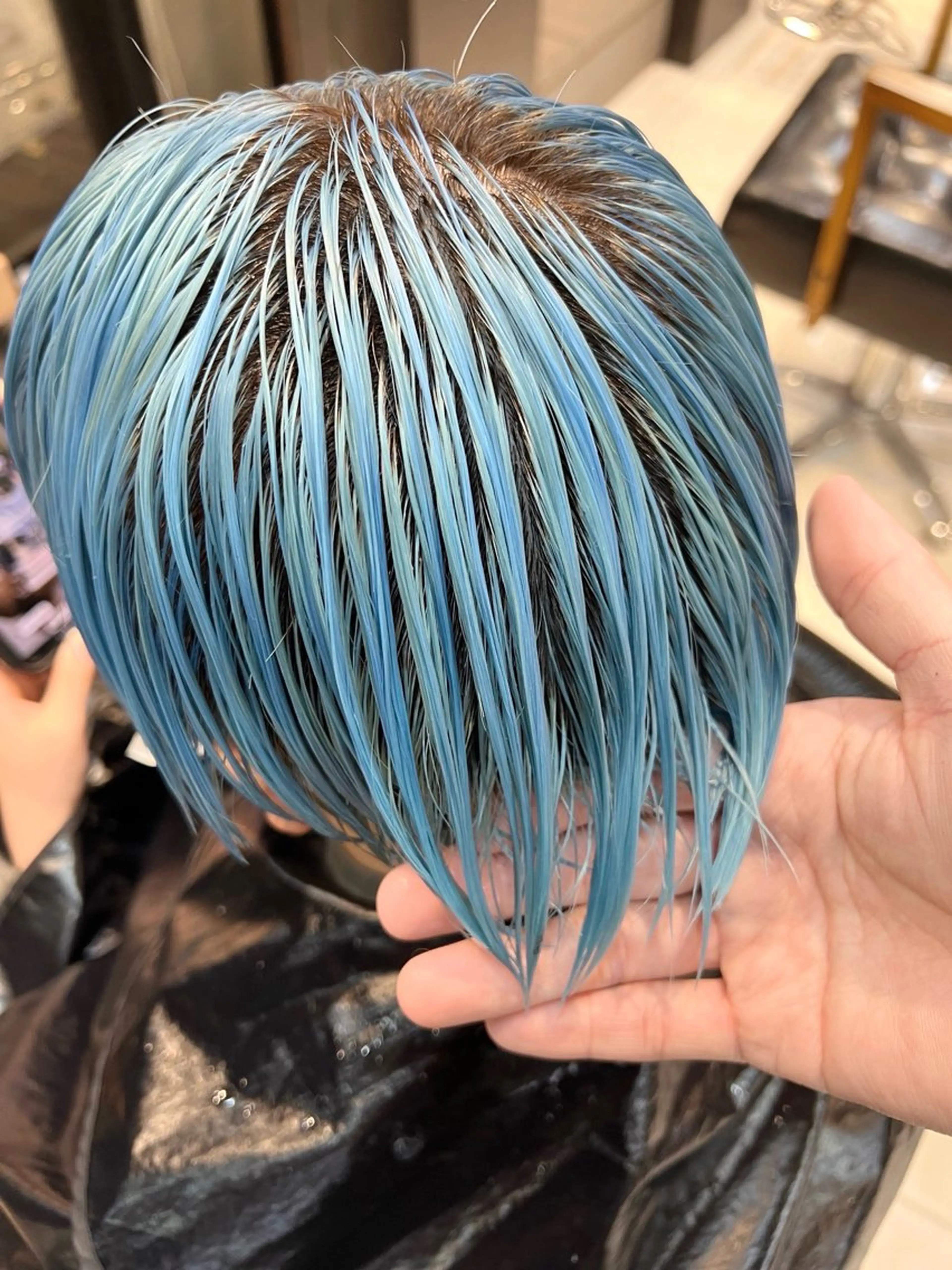 ショート カラー ブリーチ daiki 原宿のヘアスタイル