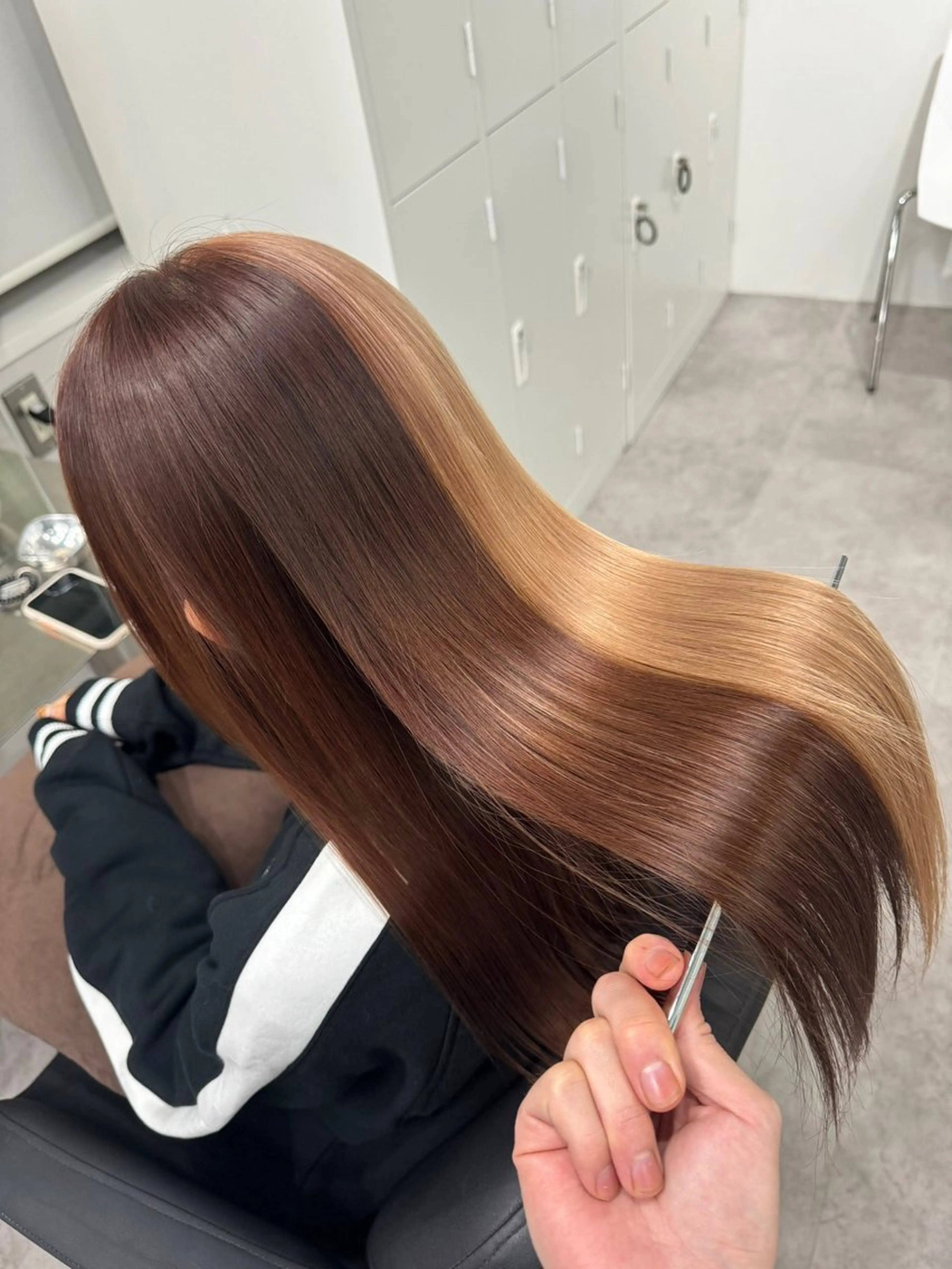 ロング カラー 🎀盛れる顔周り×レ イヤー×透明感/米田のヘアスタイル