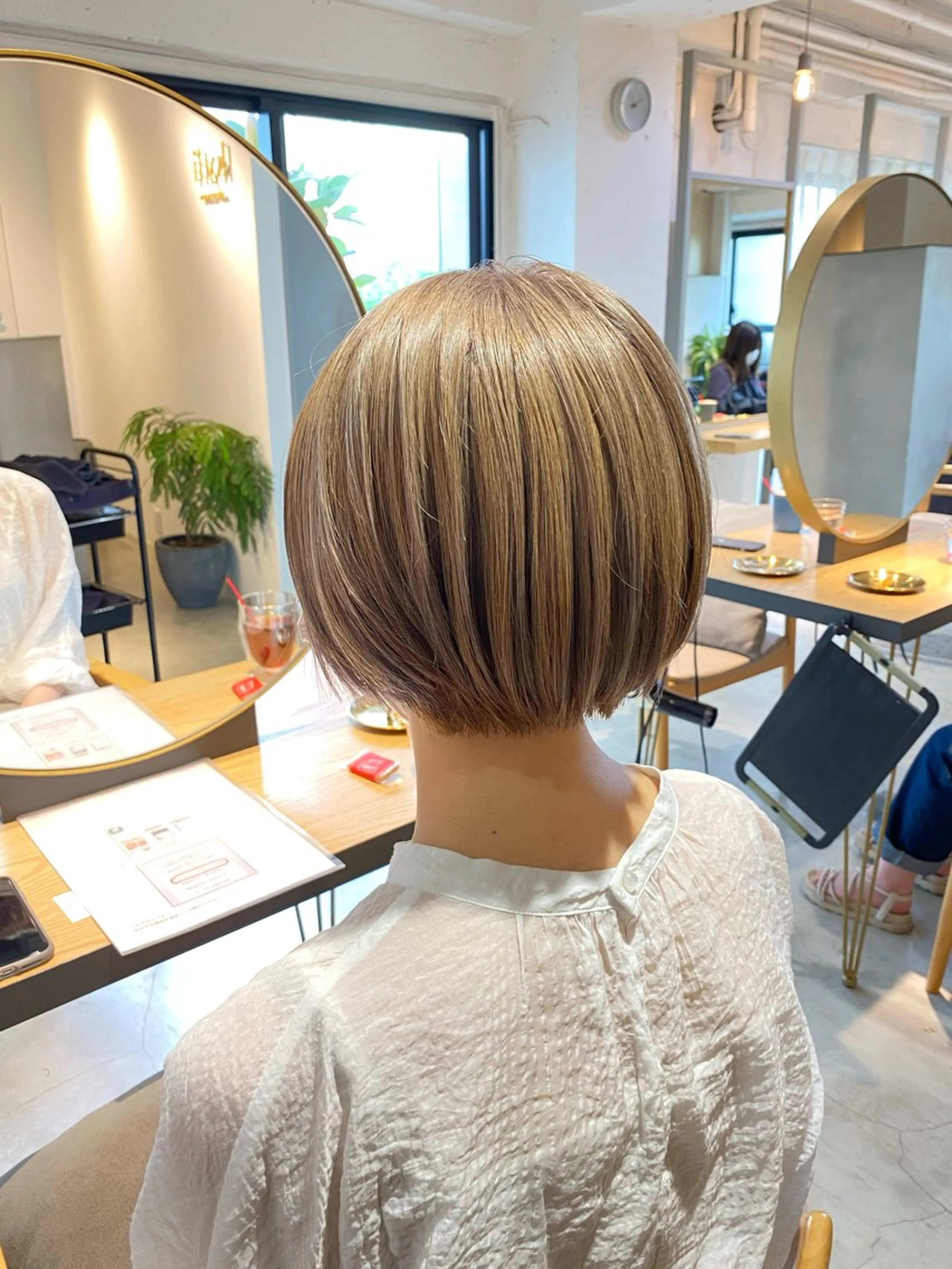 ショート カラー ヘアアレンジ ショートボブ ボブ ショートヘア 🤍似合わせカット/ 艶カラー/表参道🫧のヘアスタイル