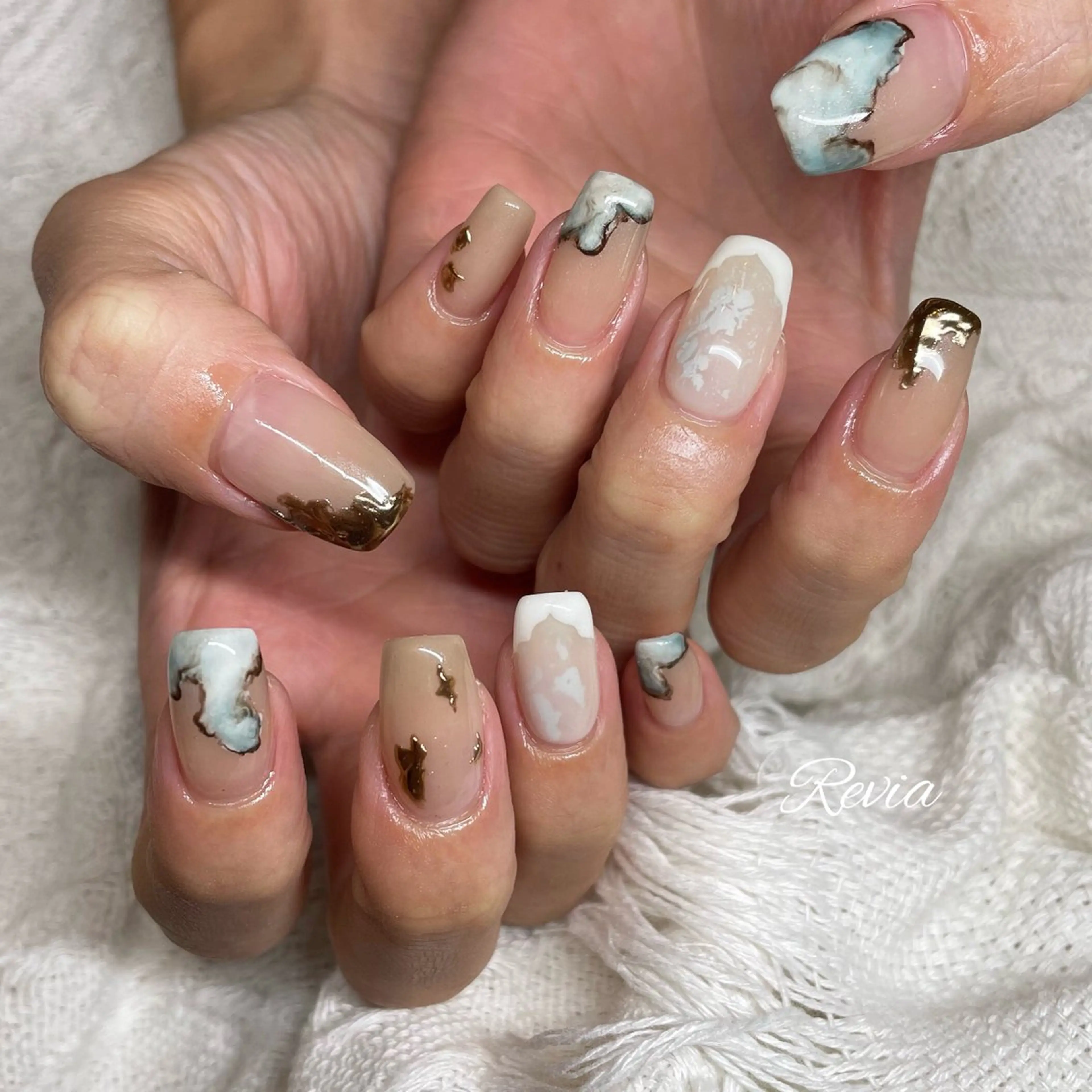 ネイル ハンドネイル revia所属・ERI Nailistのネイルデザイン