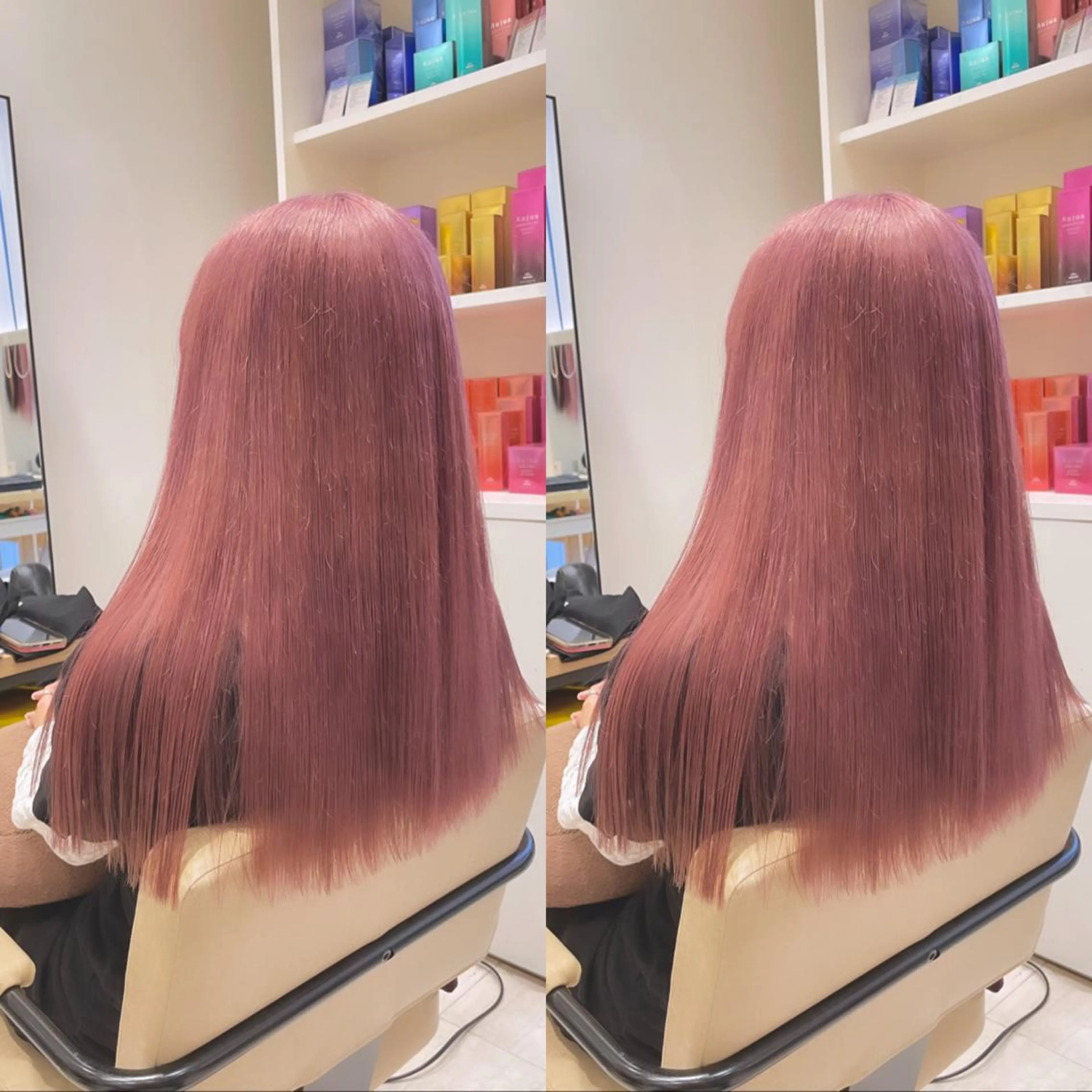 ロング ハッシュカット レイヤー池袋のヘアスタイル