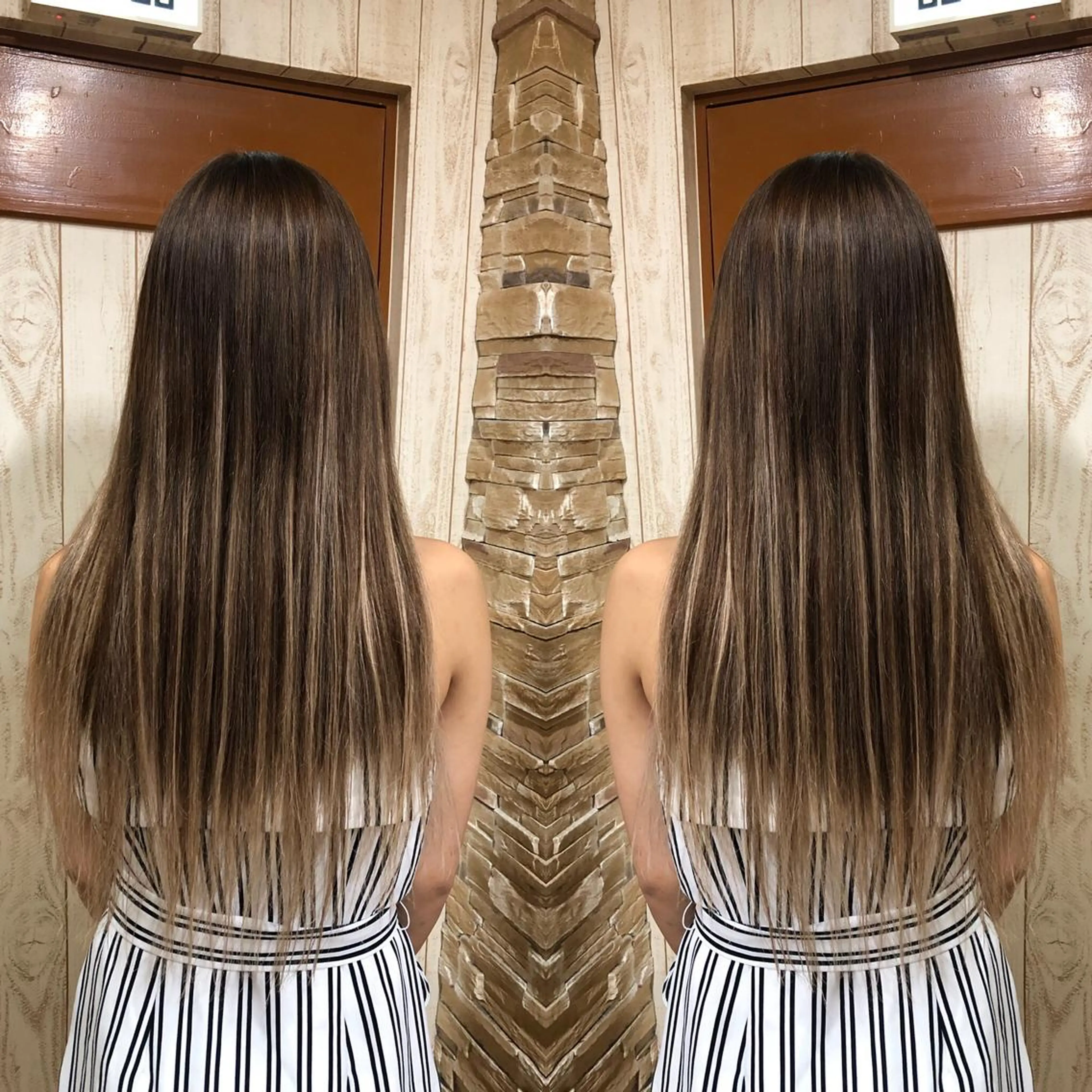 ロング カラー kr2s アメ村のヘアスタイル
