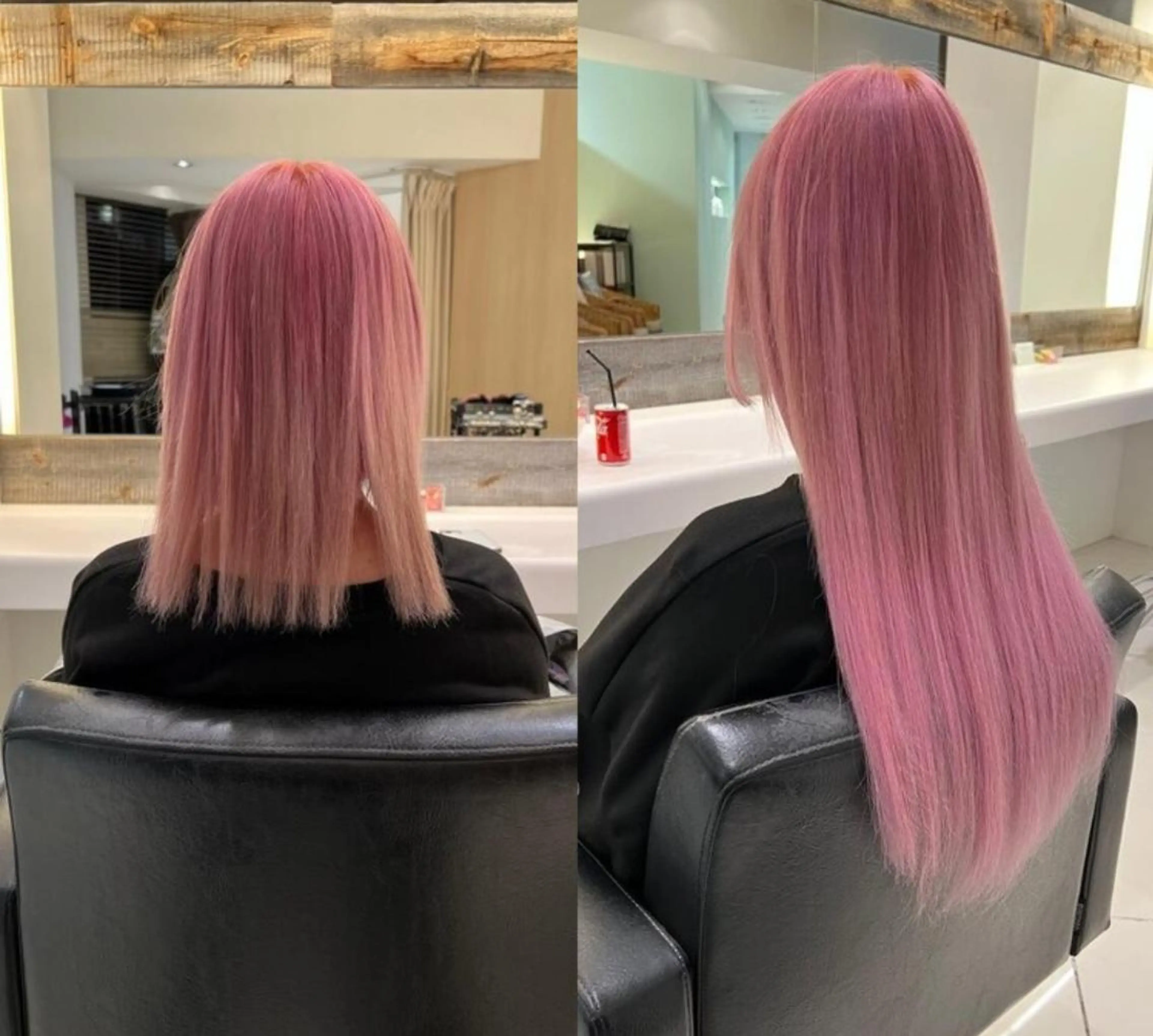 セミロング カラー エクステ 🌈カラーとエクステ 🌟エクステのヘアスタイル