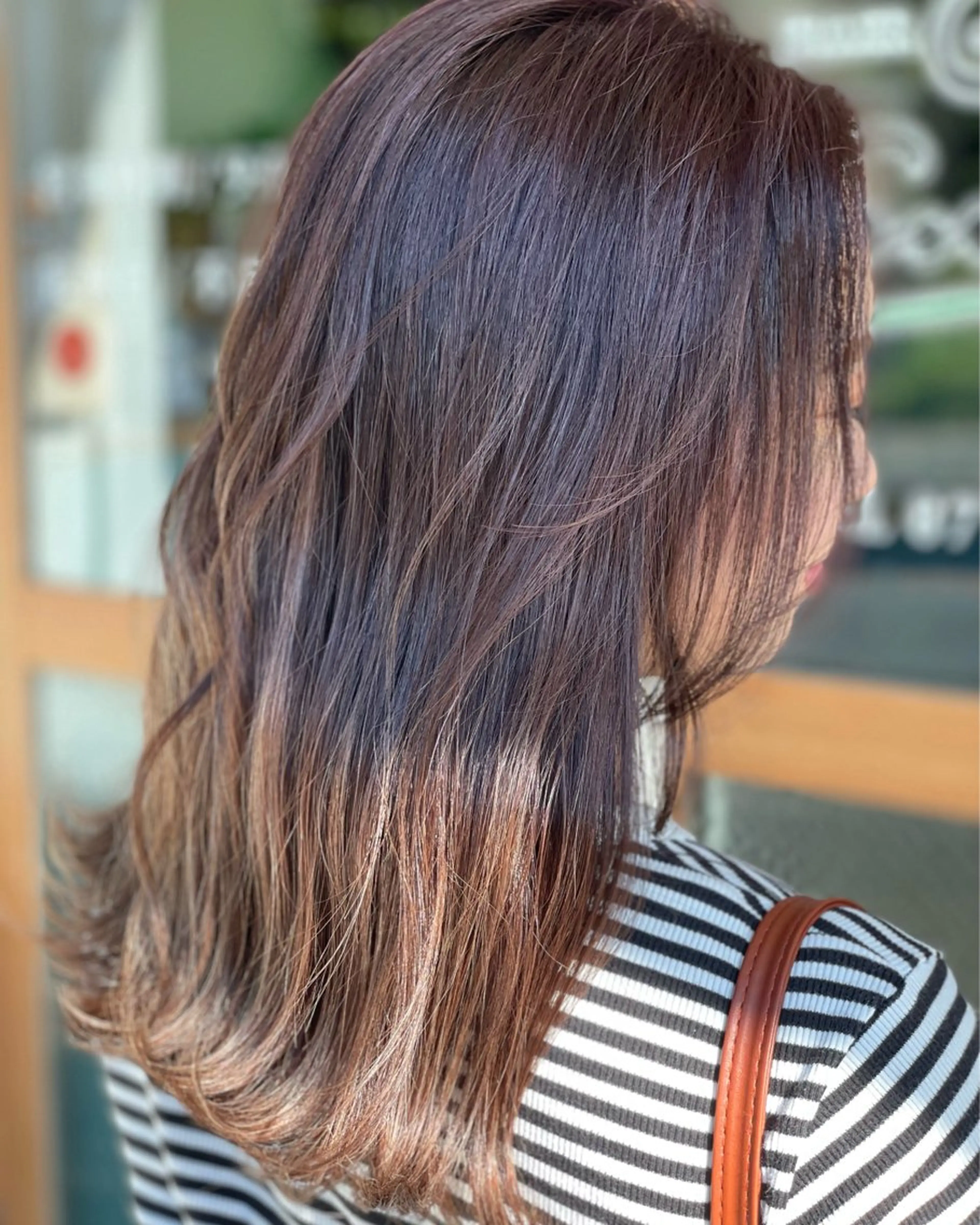 ロング カラー ベージュカラー ピンクカラー ピンクベージュ Snaly カラー特化ページのヘアスタイル