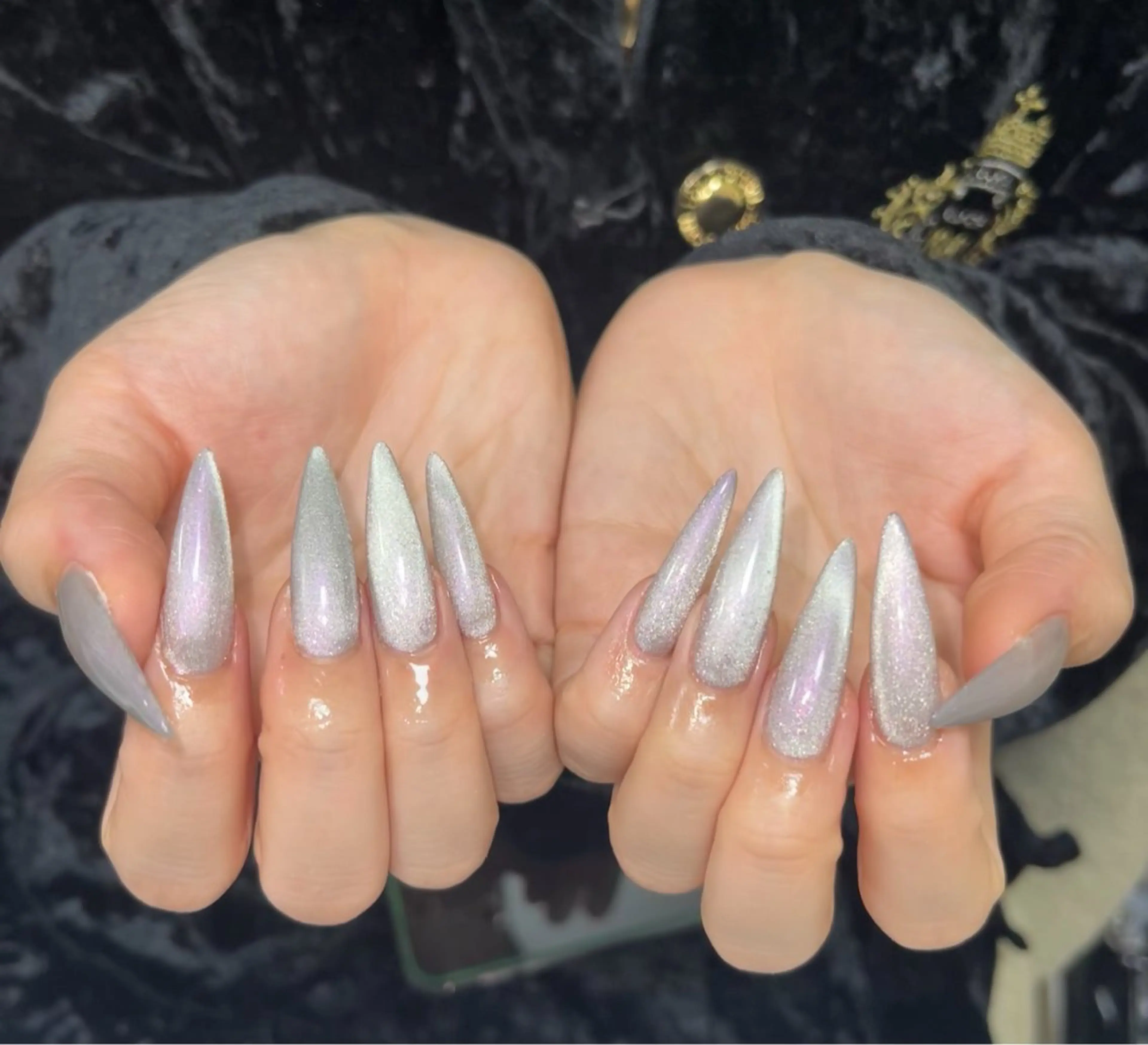 カラー グラデーションカラー クリスマス ハンドネイル Amee Nailsalonのネイルデザイン