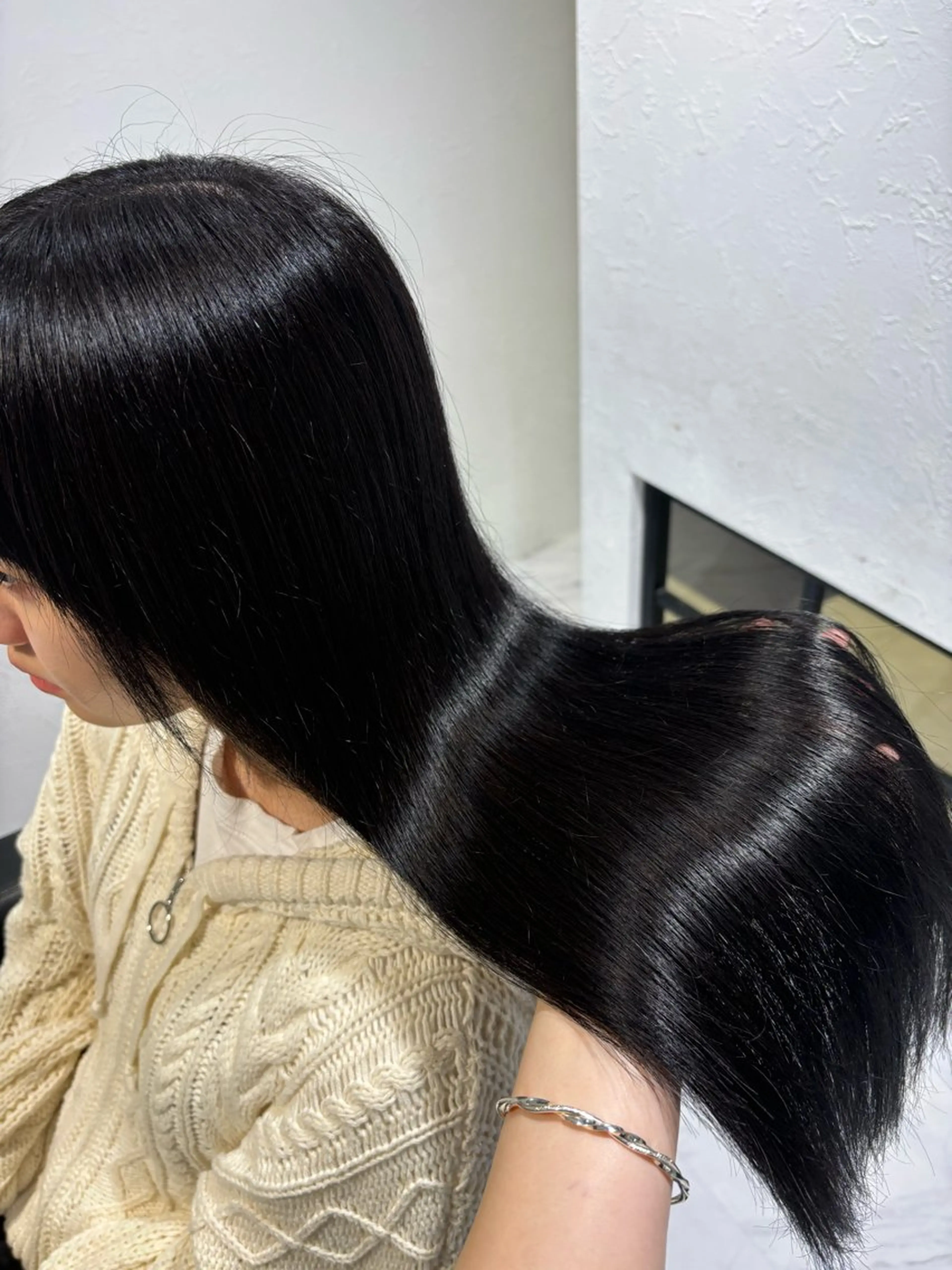 ロング カラー ヘアカラー トリートメント ヘッドスパ ヘアセット 表参道♡暗髪^ྀི 艶カラー♡アユミのヘアスタイル