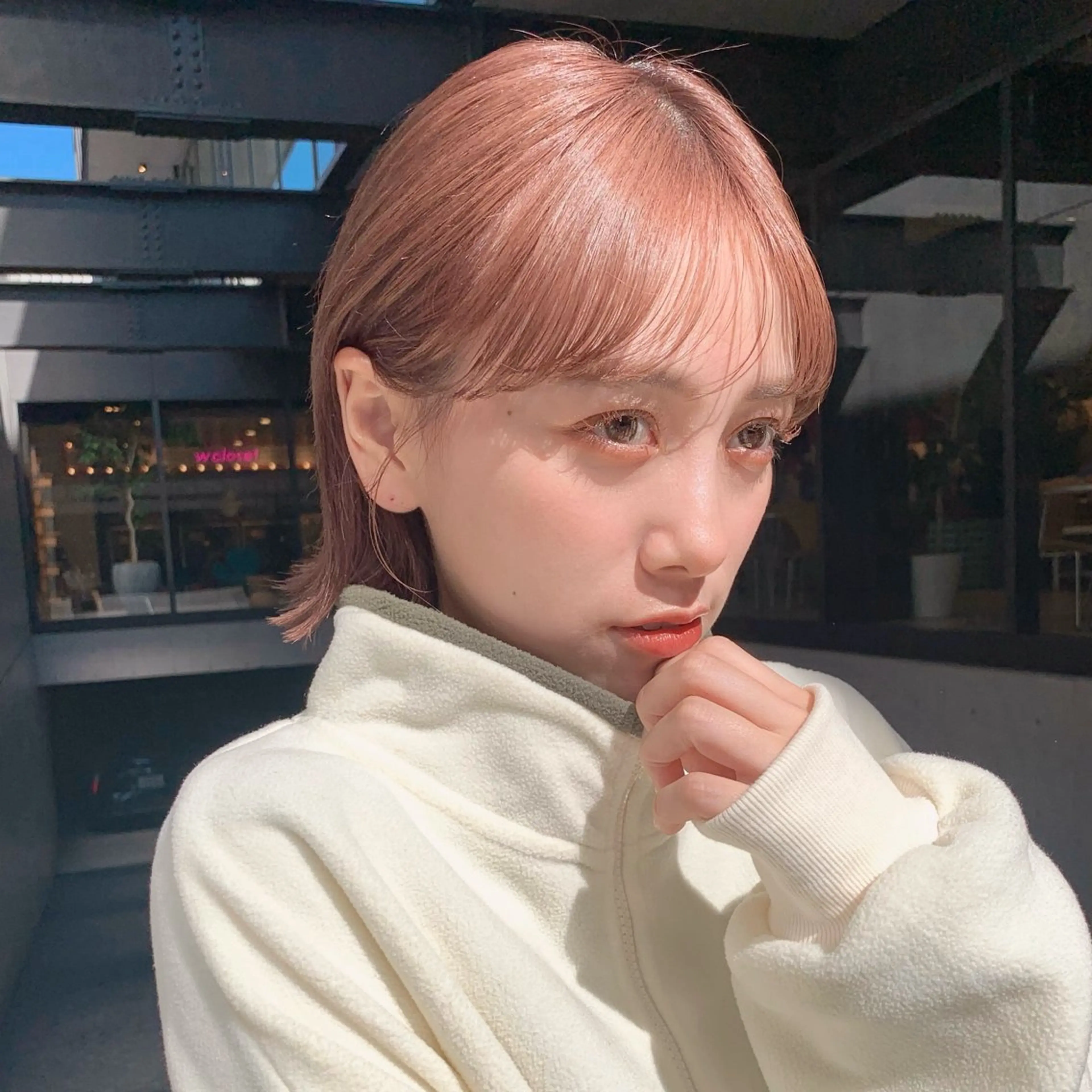 ショート カラー ヘアアレンジ Apero【アペロ】所属・パーマ/暖色/ボブ イワタテ🇰🇷のヘアスタイル