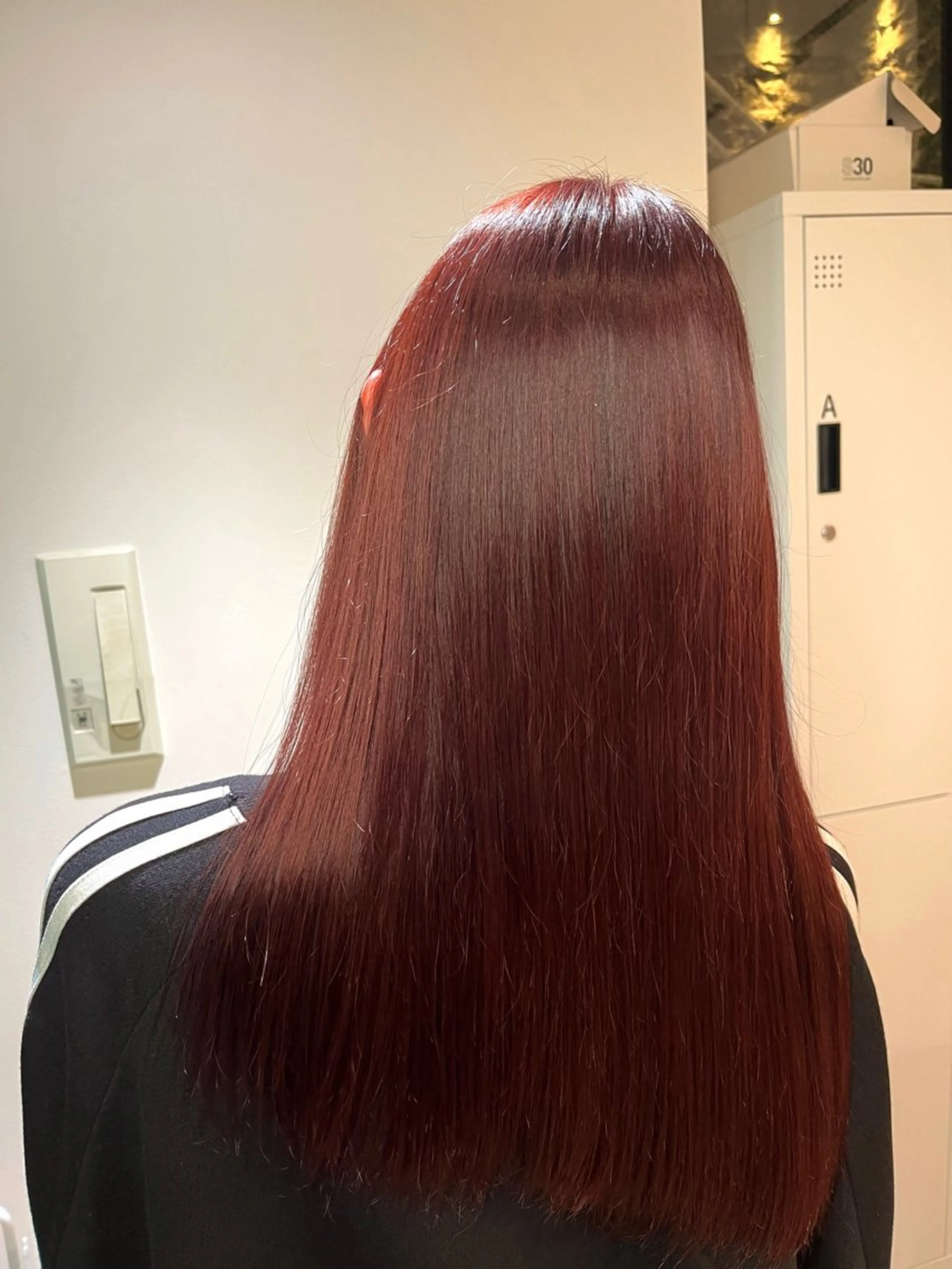 🍒赤系にしたい方限定🍒ダブルカラー➕トリートメント 大阪/梅田/カラーモデル/ダブルカラーの写真