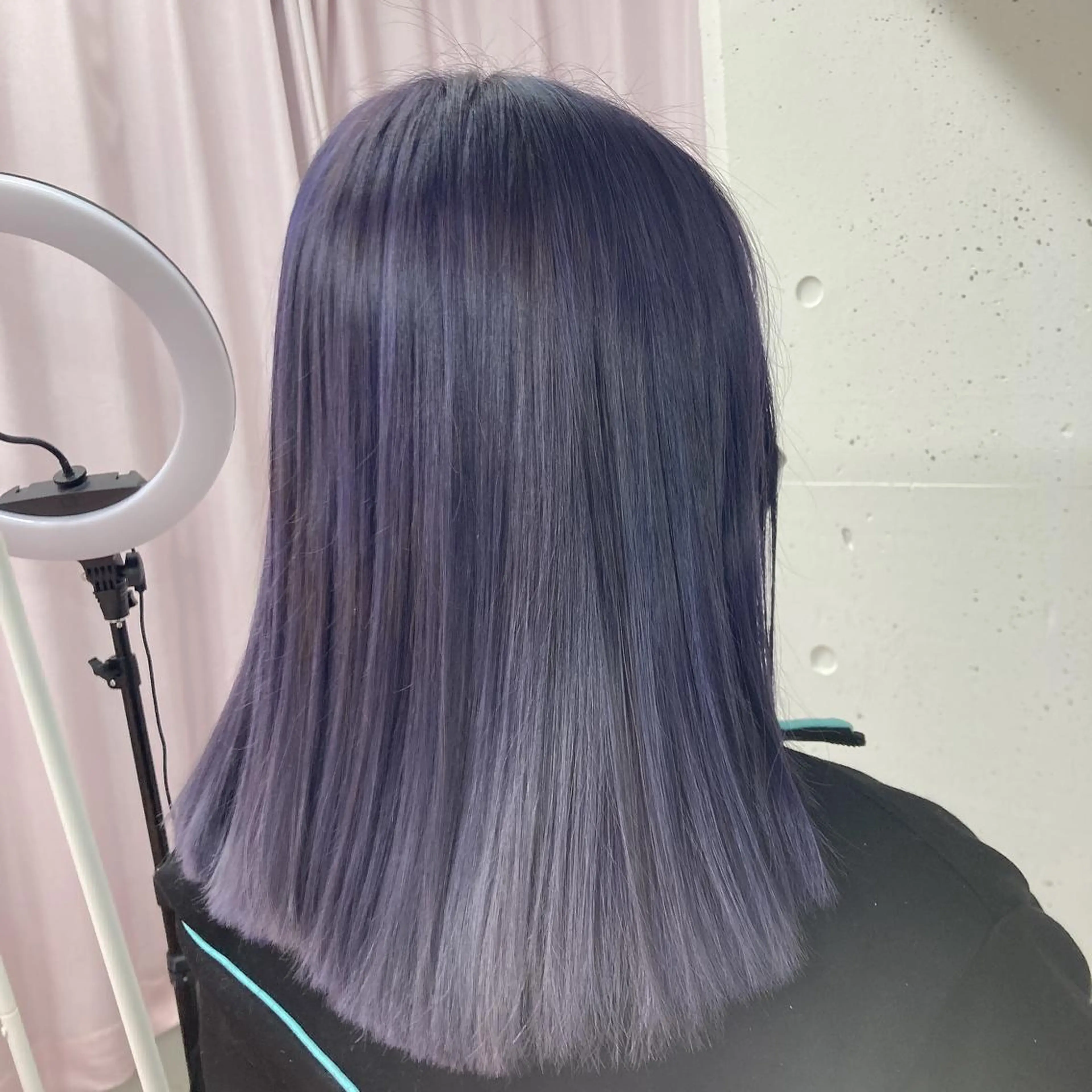 ミディアム パープルカラー カット ヘアカラー ミルミー美容室所属・🦄💒💓齎藤 七海子🦄💒💓のマツエク・マツパデザイン