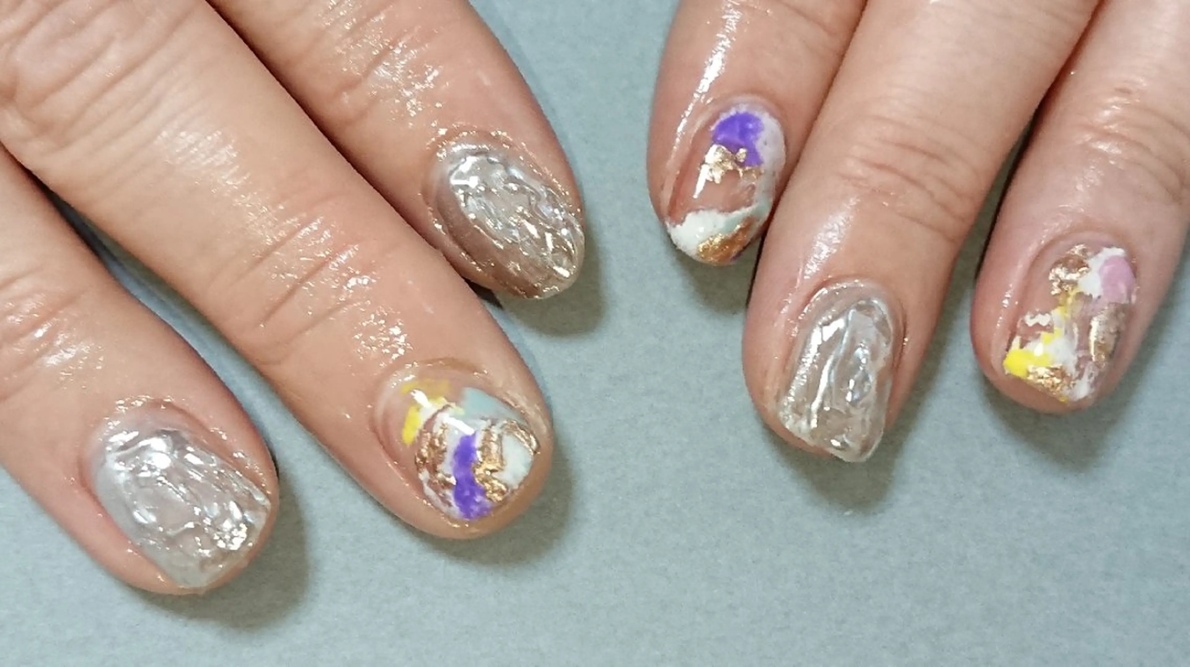 ネイル ニュアンスネイル ハンドネイル shellnail さなえのネイルデザイン