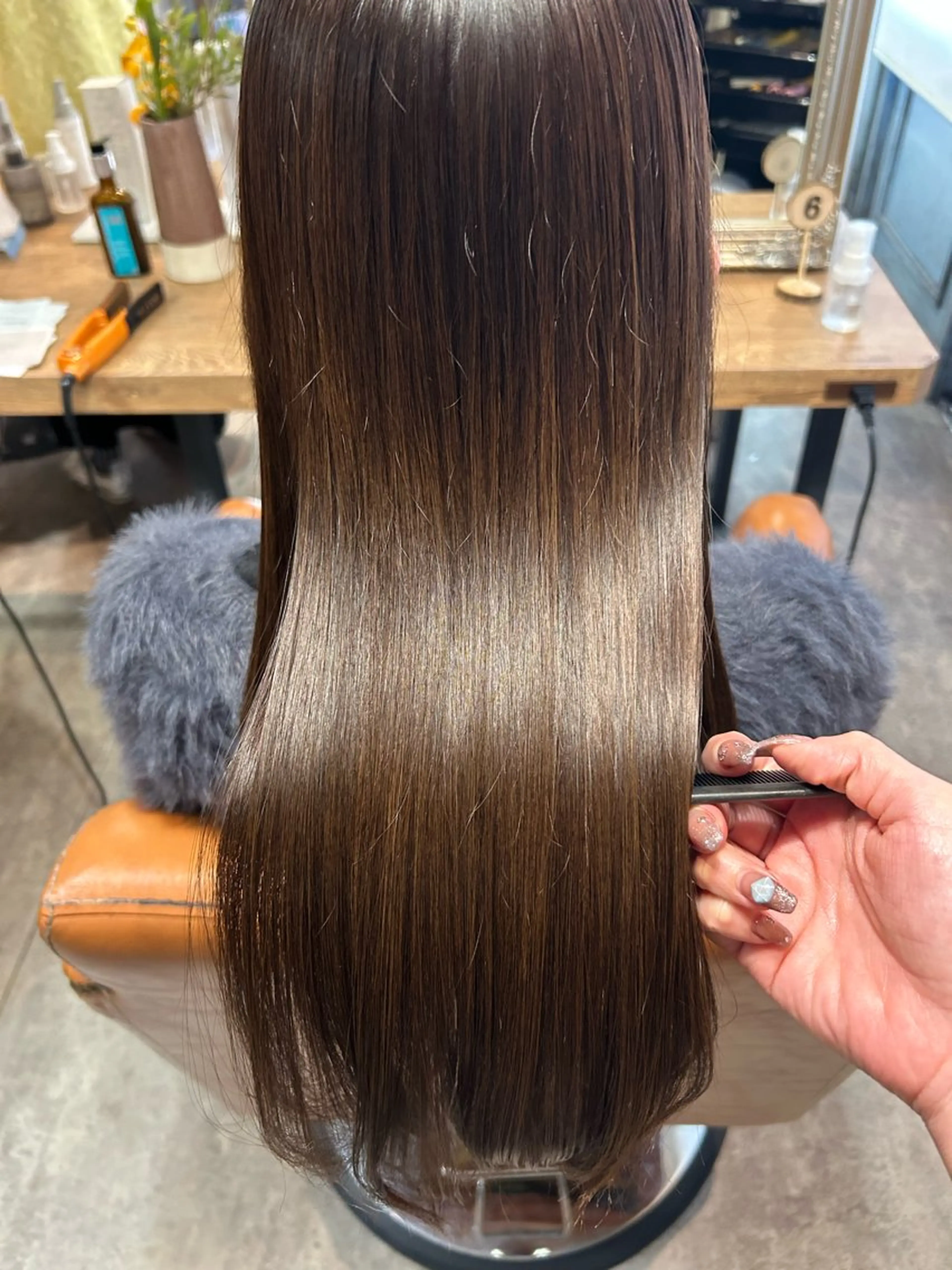 セミロング トリートメント ヘアカラー トリートメント ボブ/暖色/透明 感カラー/Sachiのヘアスタイル