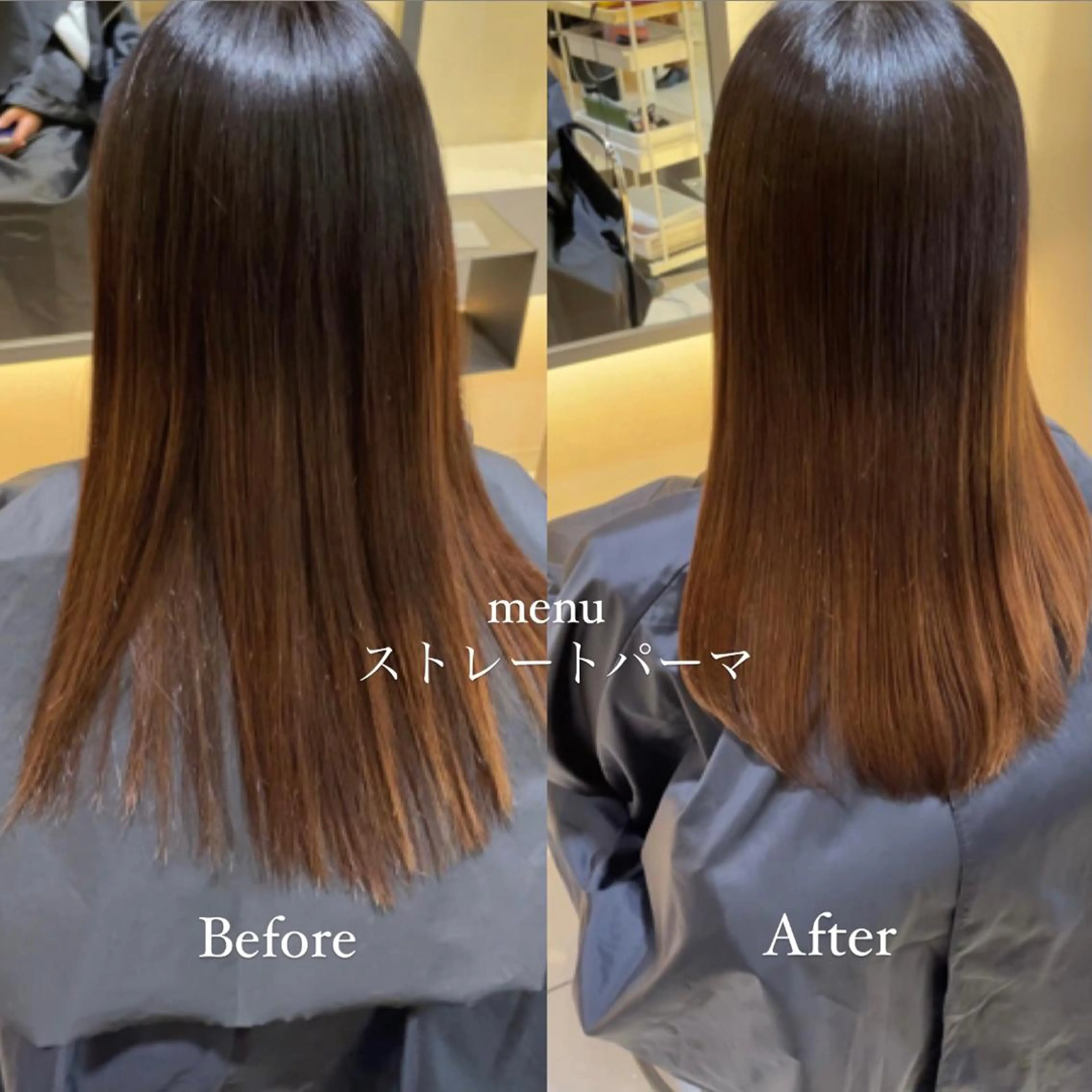 ロング パーマ ストレートパーマ BiBi    武田 あやのヘアスタイル