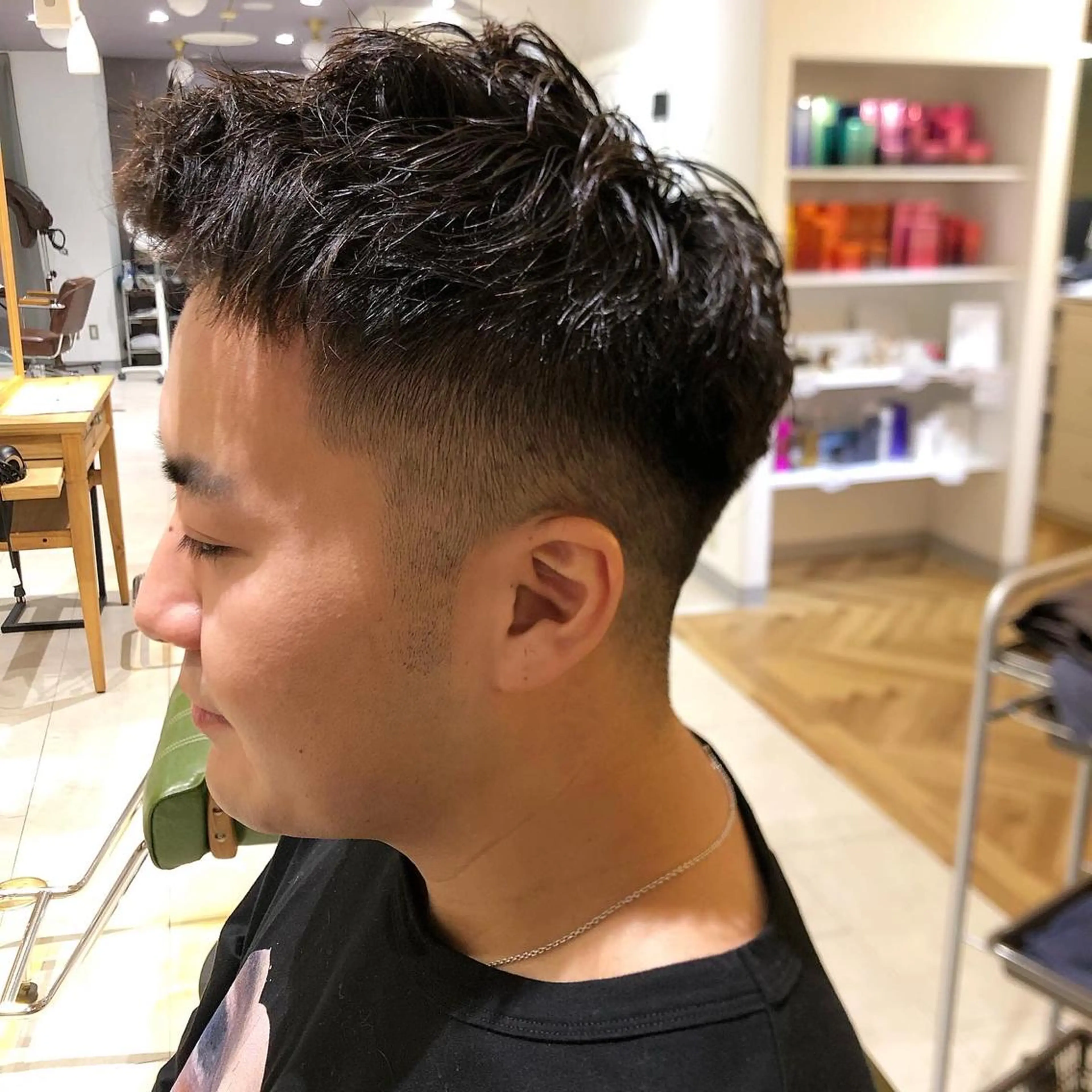 ショート メンズ フェードカット 過去一の柔髪ヘア 🌿IVYjoureのヘアスタイル