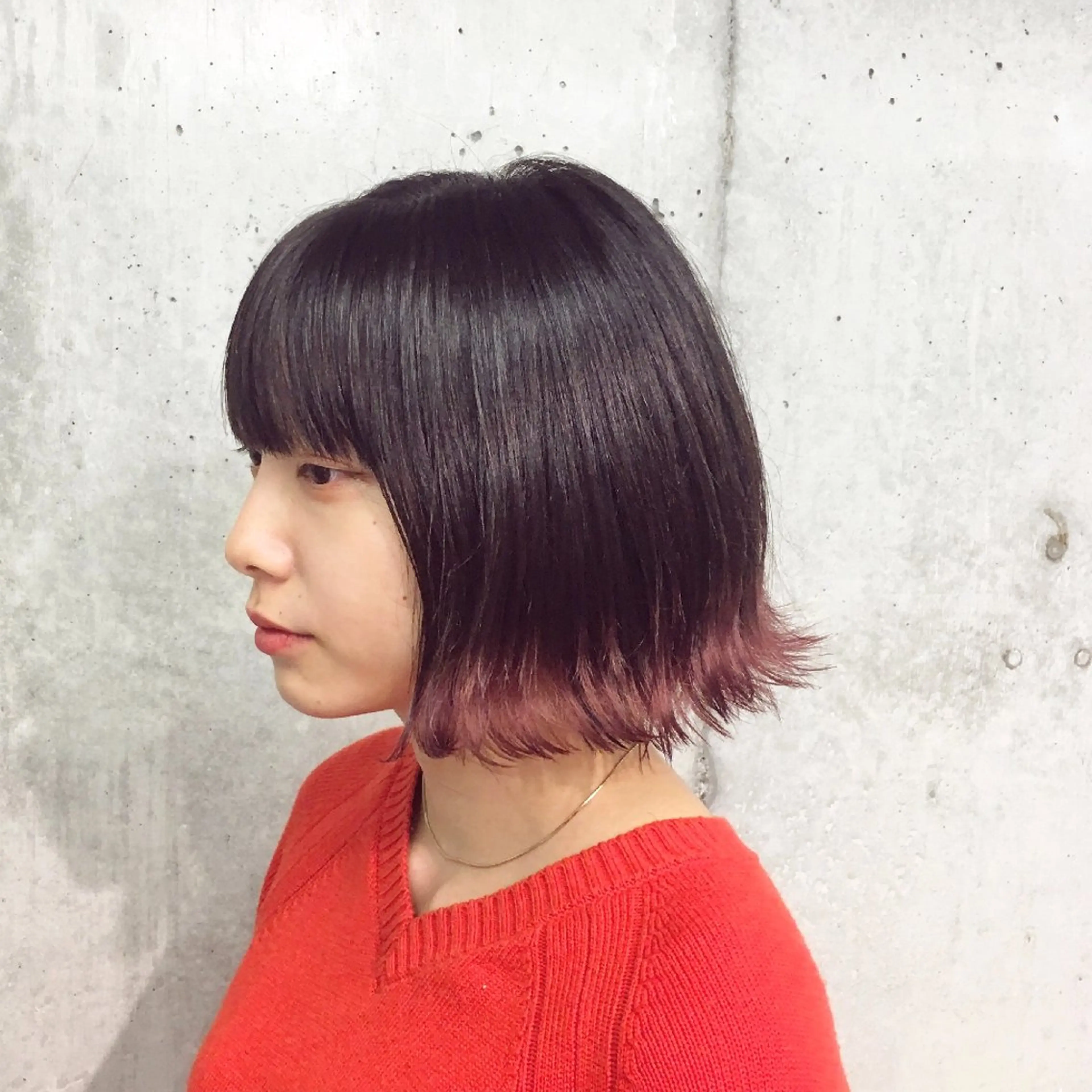 ショート ボブ 外ハネヘア カット ヘアカラー kitsuki北参道所属・カガラシュン/ 刈り上げ/ウルフのヘアスタイル