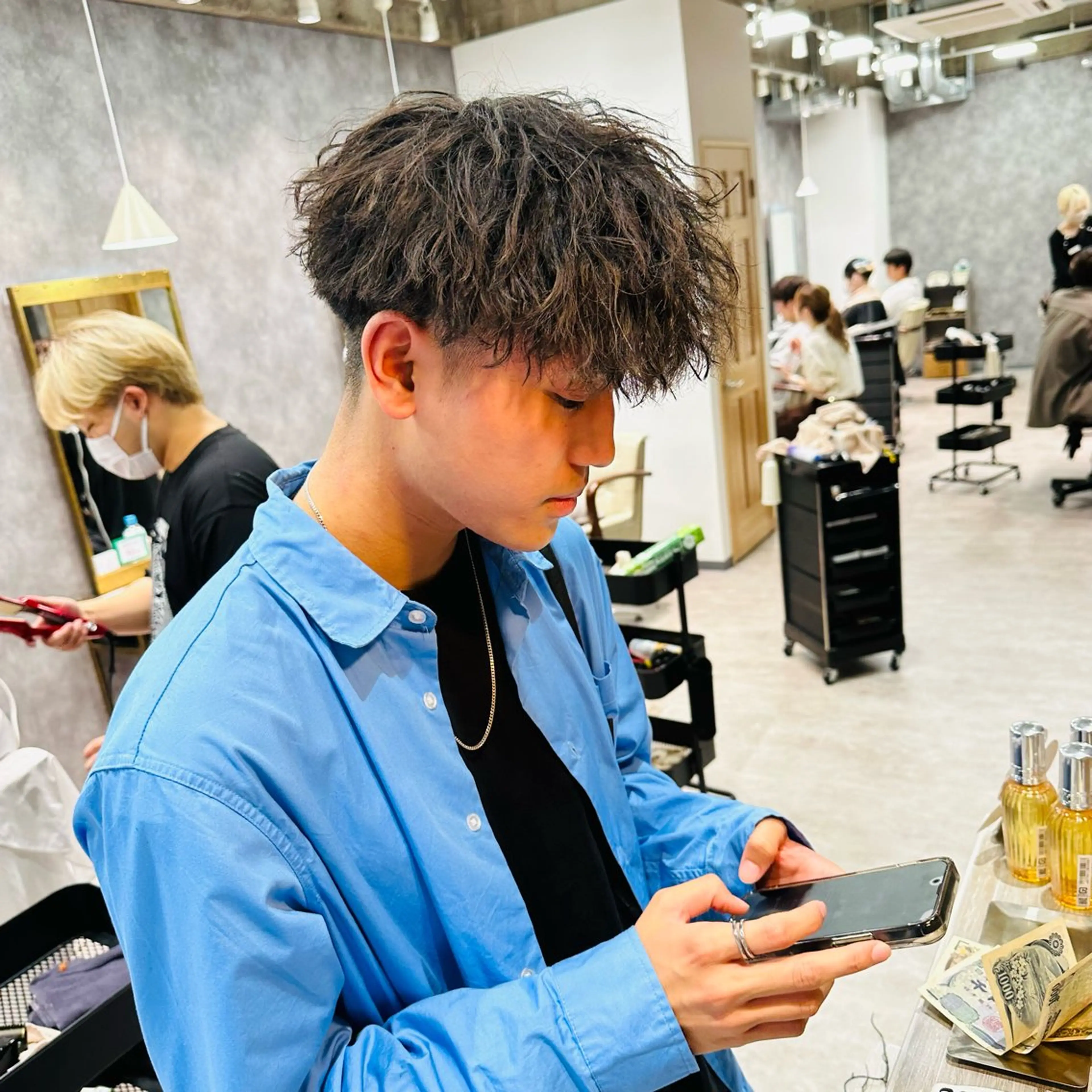 パーマ メンズ 井川 哲也のヘアスタイル