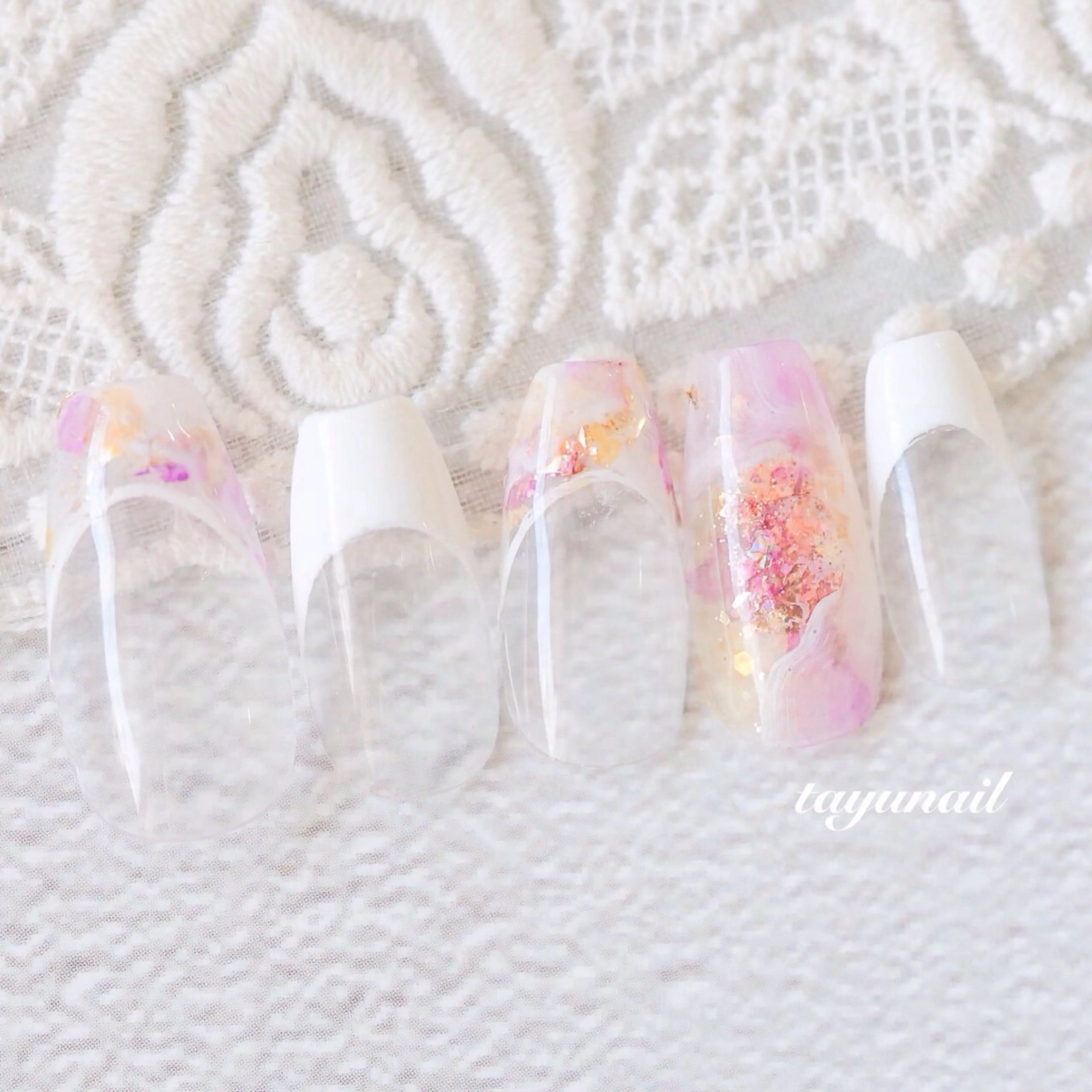 ネイル アートネイル ジェルネイル パラジェル ハンドネイル ネイルサロン・ネイルスクール　たゆnail所属・ネイルサロン 【たゆnail】のネイルデザイン
