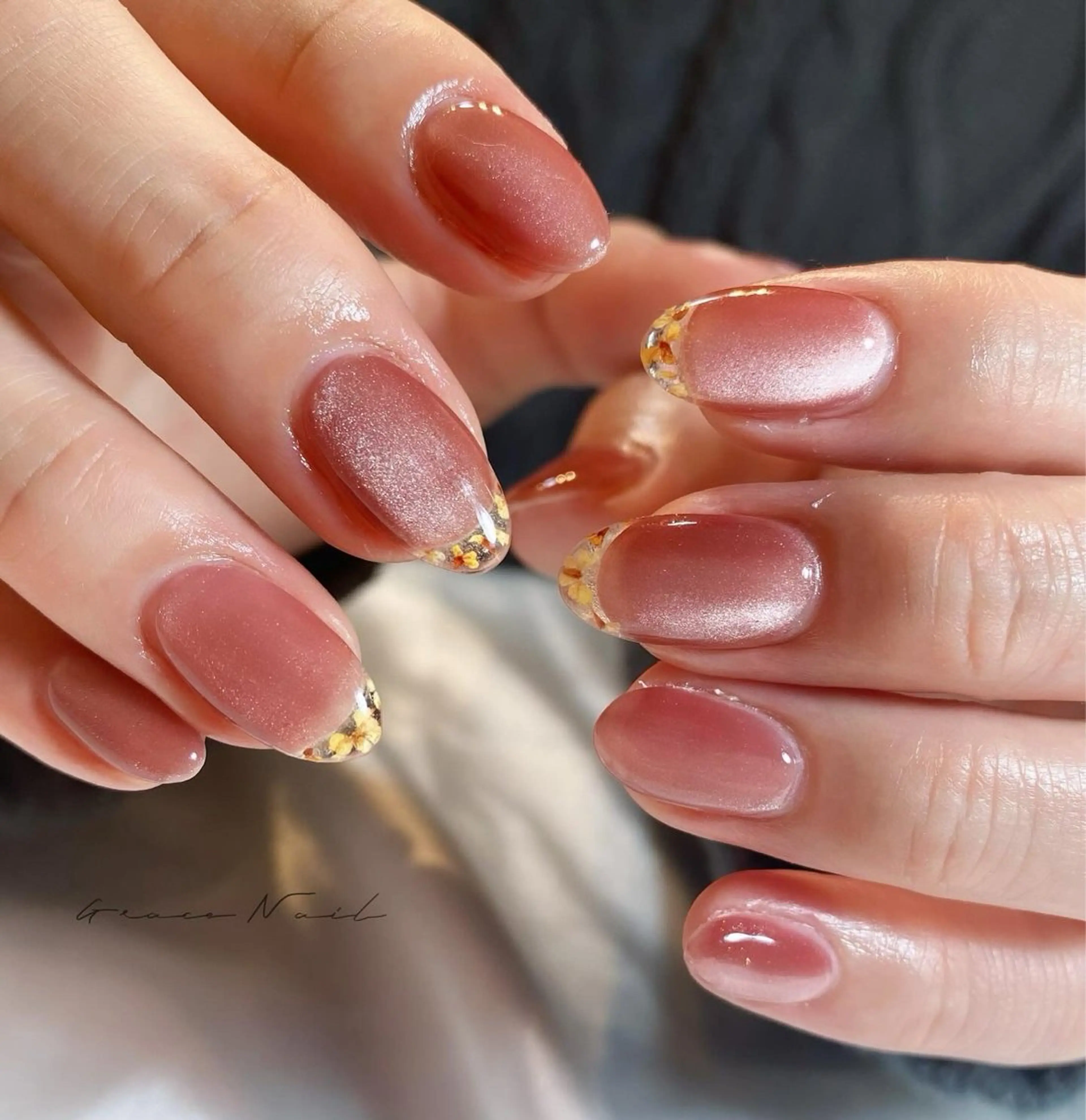 ネイル クリアネイル フレンチネイル ハンドネイル ☆*｡Grace Nail｡*☆のネイルデザイン