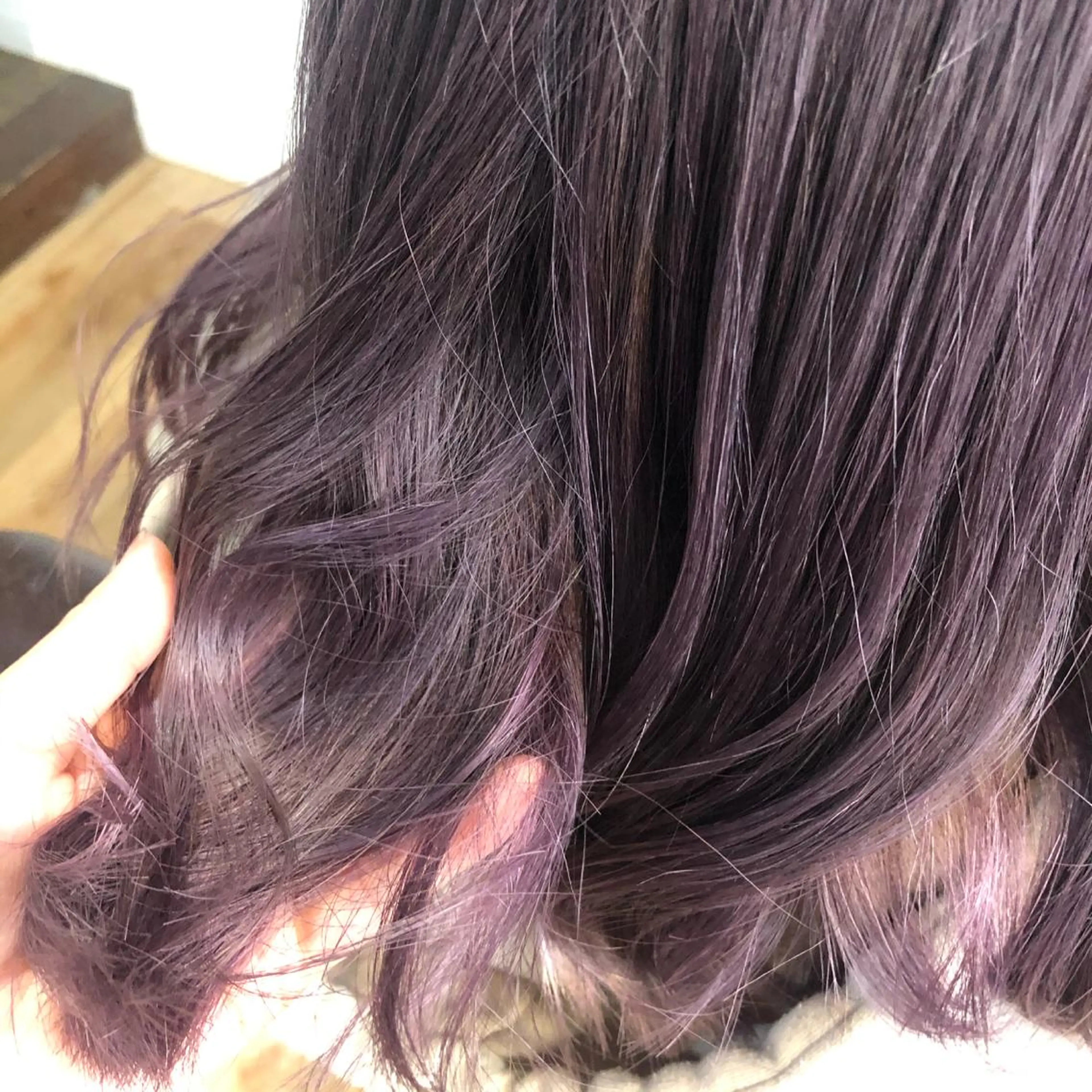 ミディアム カラー 垢抜けハイトーン×ブ ロウリストAZUKIのヘアスタイル