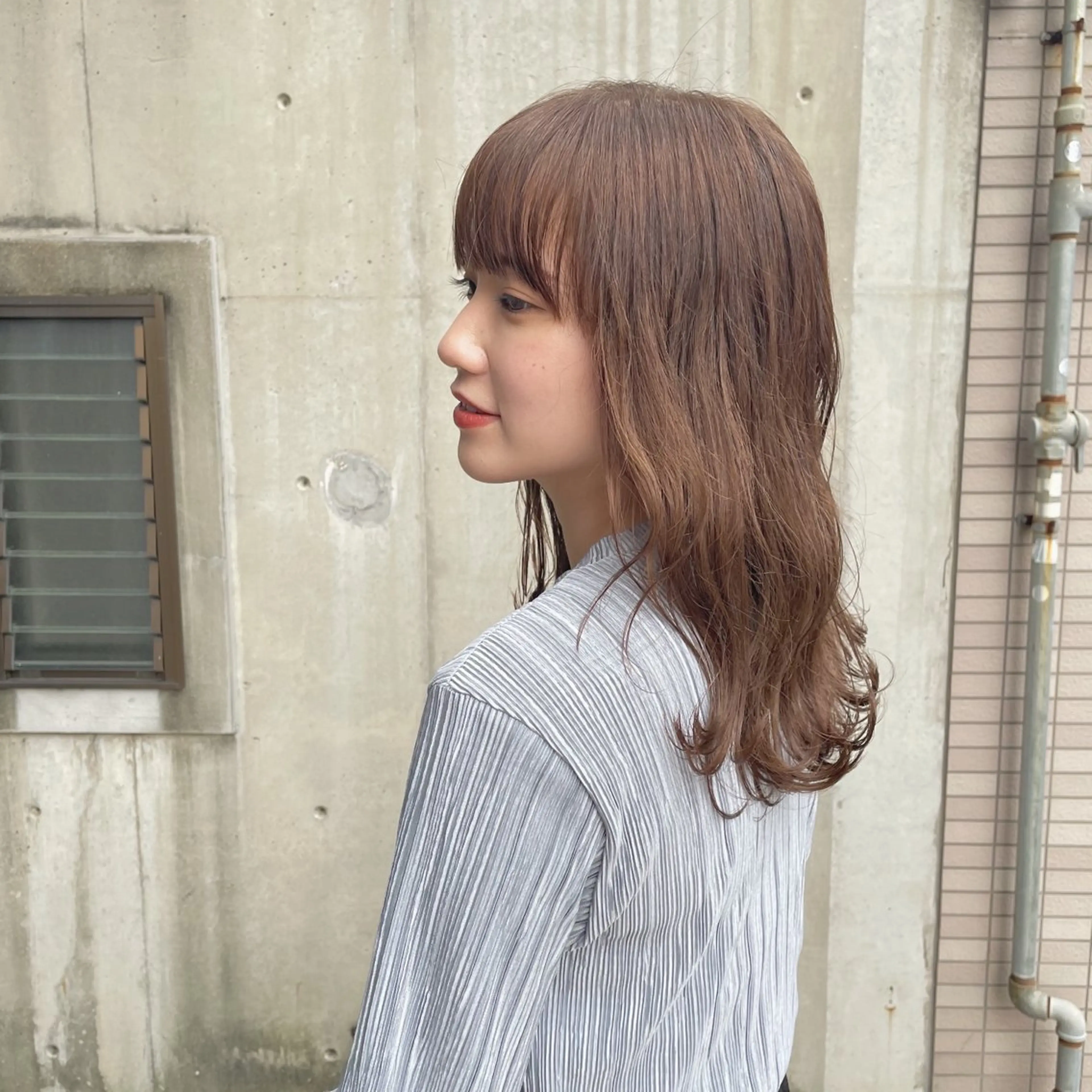 セミロング カラー 髪質改善 カット ヘアカラー トリートメント 鎌田卓也/髪質改善 /透明感カラーのヘアスタイル