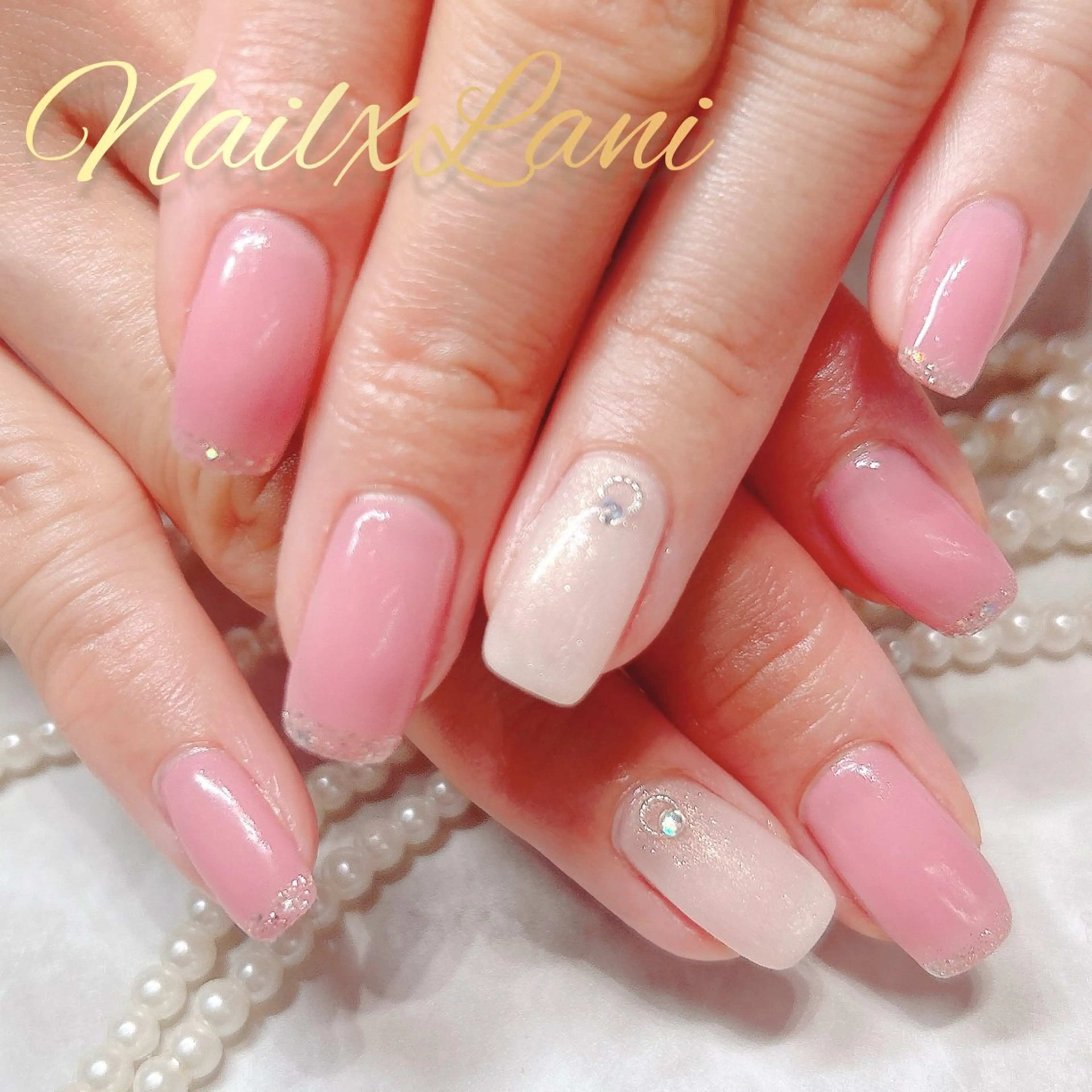 ネイル フットネイル ジェルネイル マグネットネイル パラジェル Nail×Lani 深爪矯正対応◎のネイルデザイン