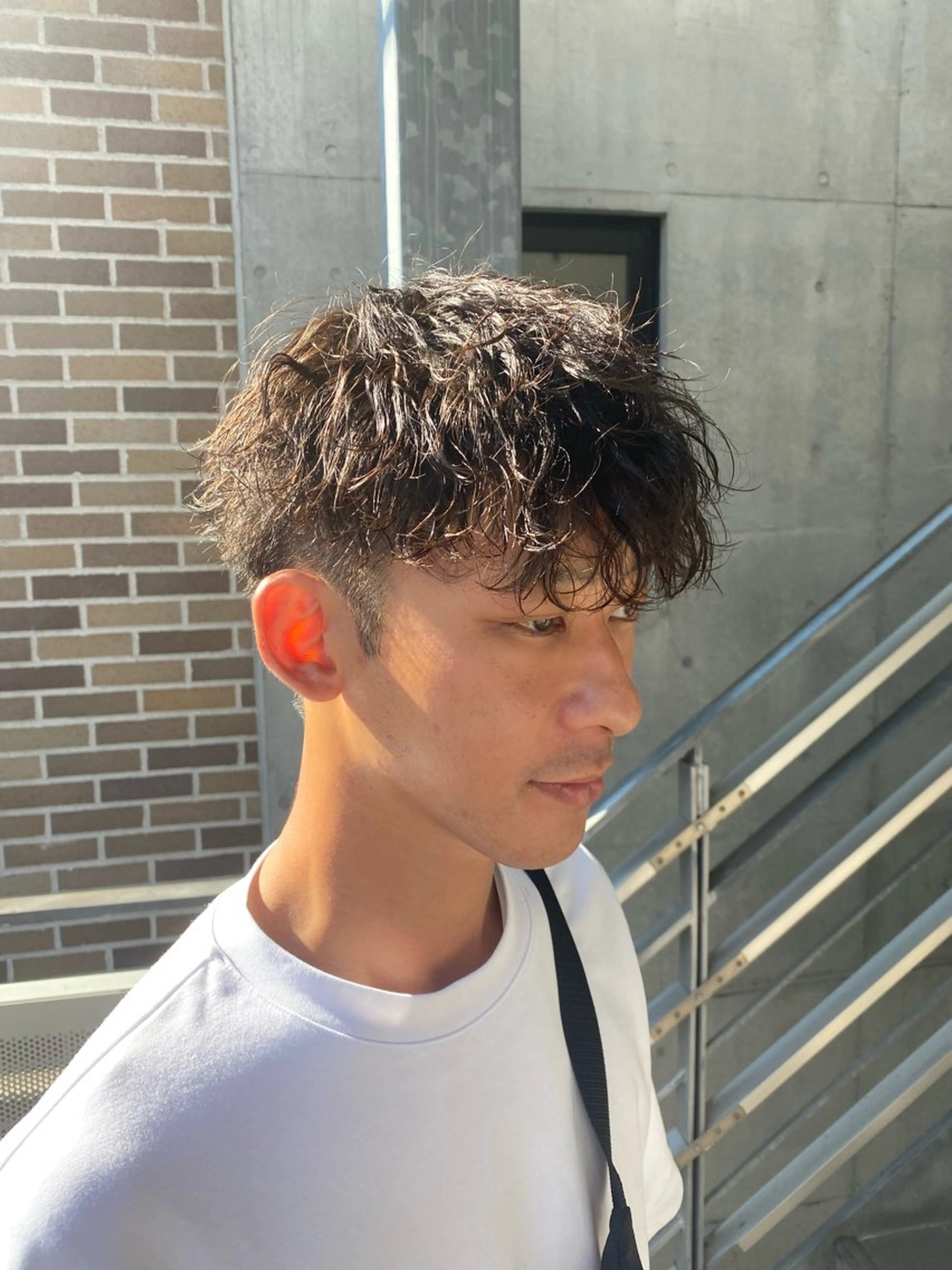 パーマ メンズ メンズパーマ スペインカール 波巻きパーマ スパイラルパーマ カット パーマ シャドウパーマ/ 波巻パーマYu-Kiのヘアスタイル