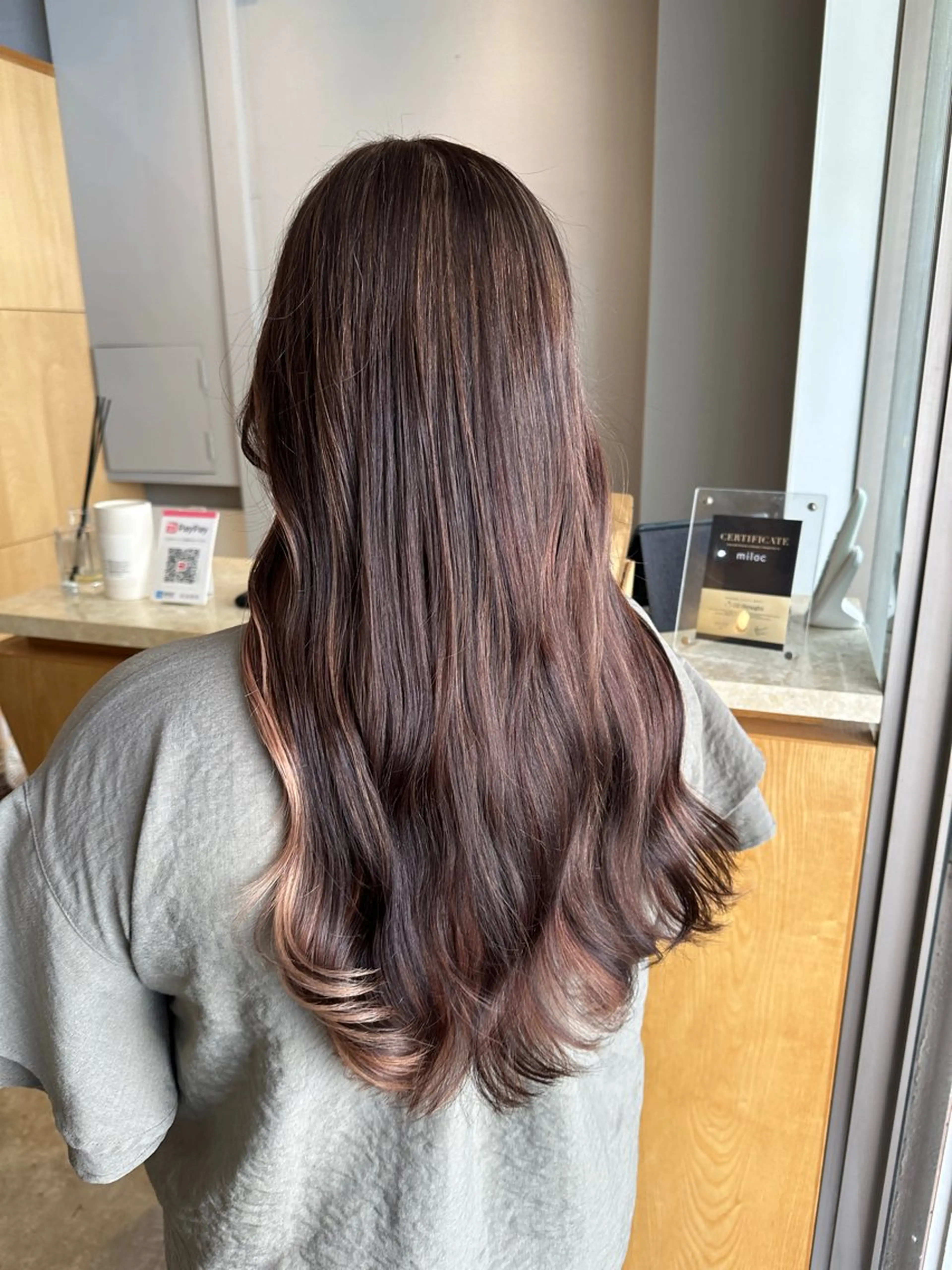 ミディアム ヘアカラー トリートメント miloc MOMOKAのヘアスタイル