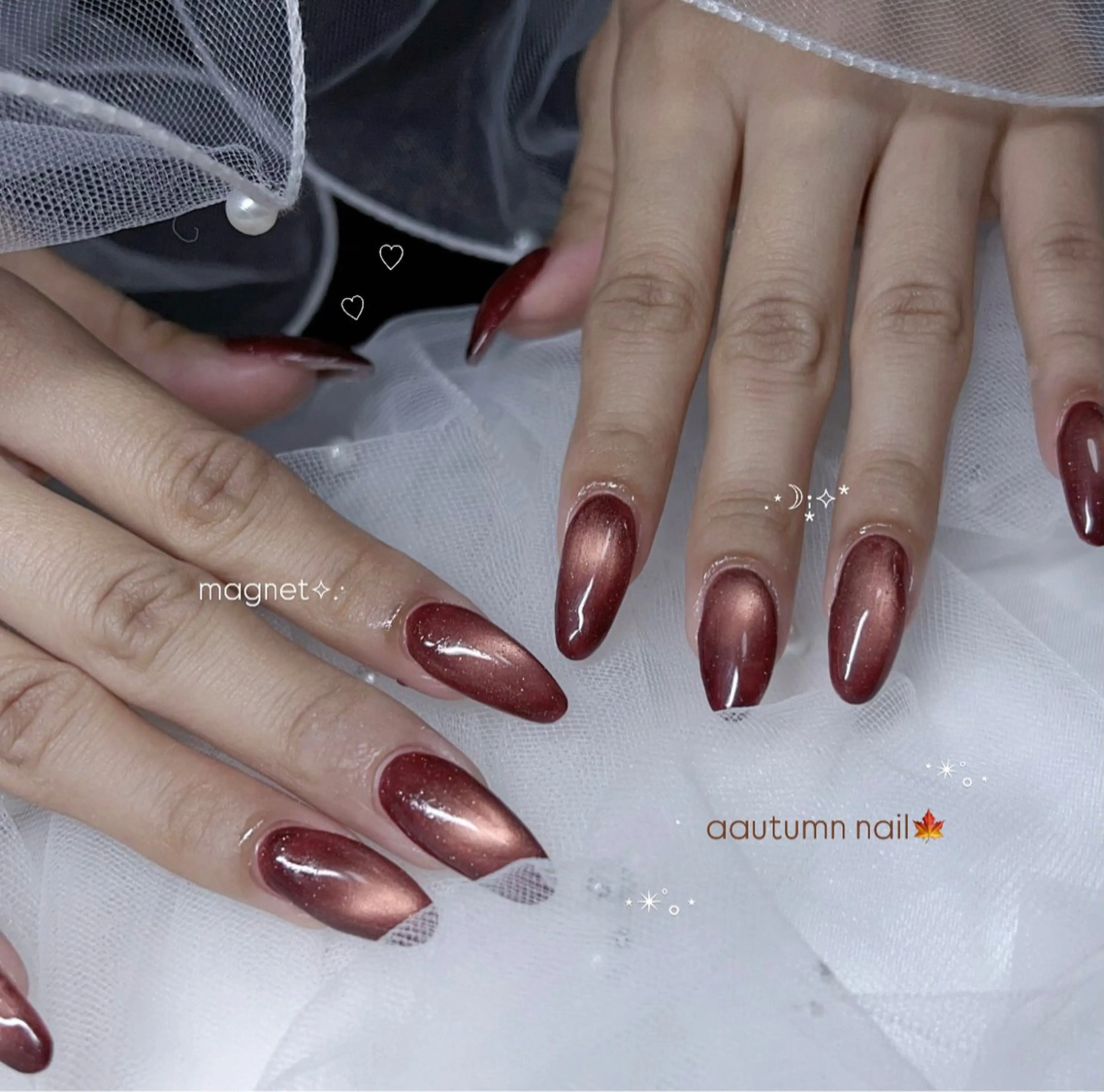 ネイル マグネットネイル fox. nail_riiのネイルデザイン