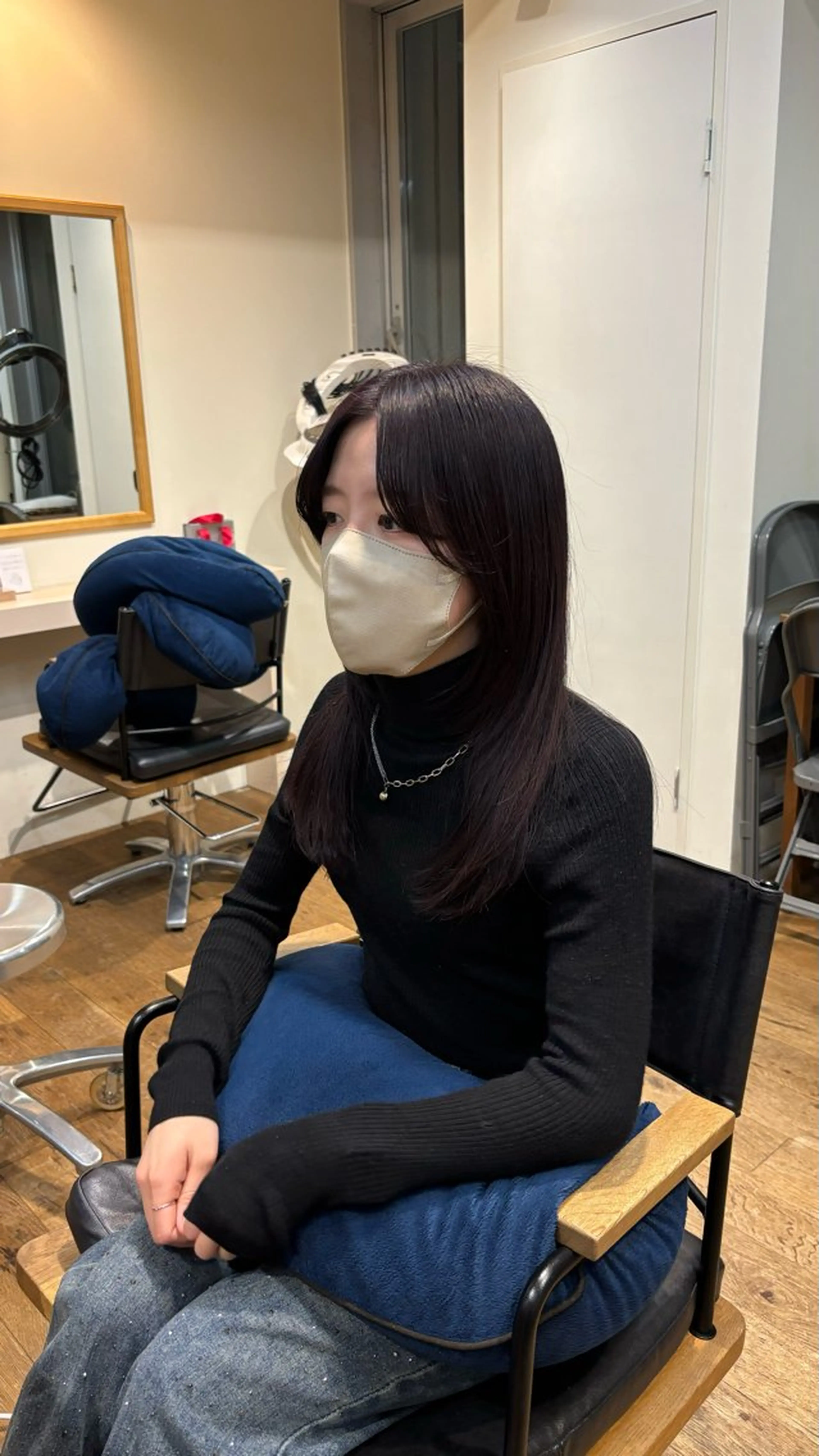 ロング カラー ラベンダーカラー Rinon所属・沖 真琴のヘアスタイル