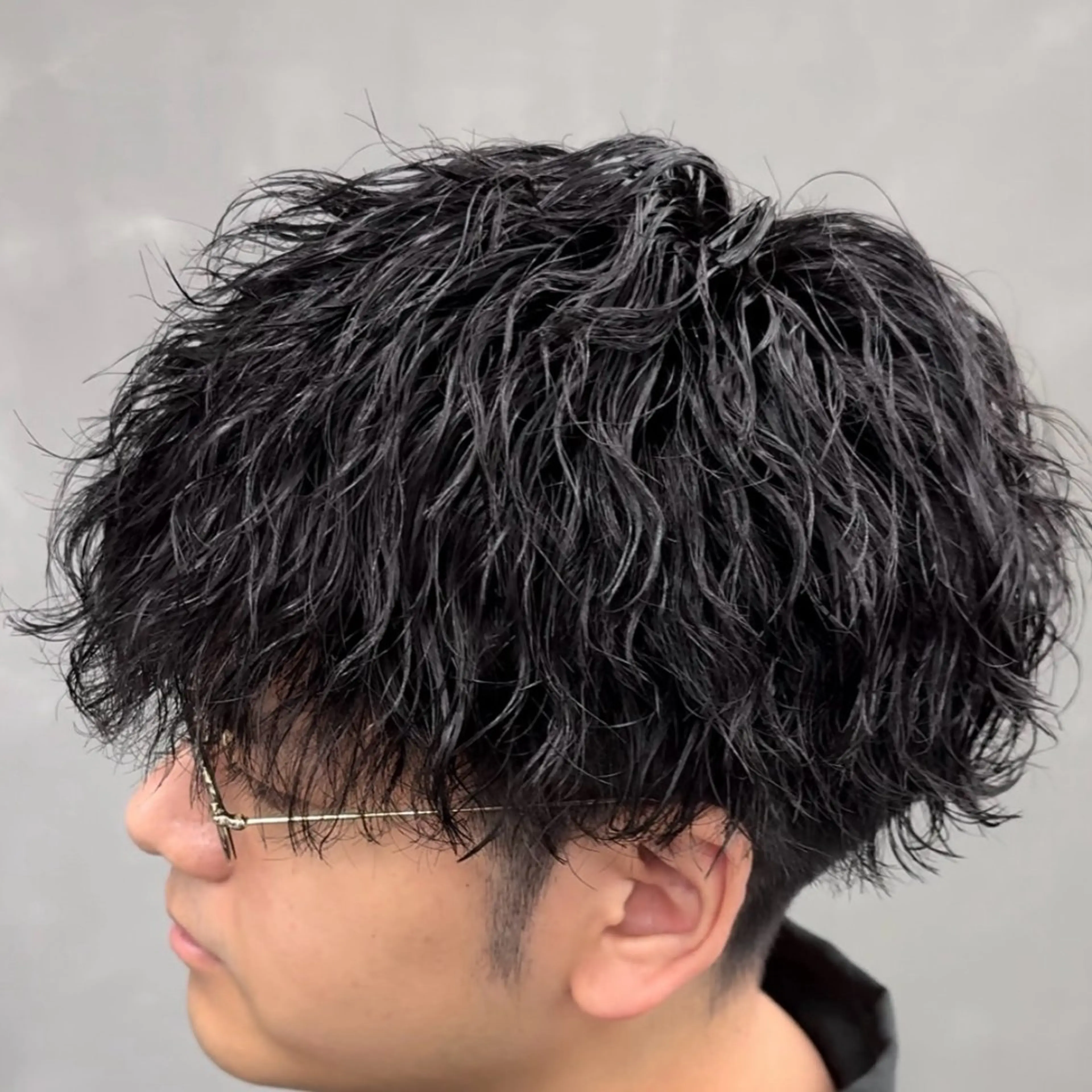 ショート パーマ メンズ 🌀メンズパーマ🌀 縦落ち/波巻きのヘアスタイル