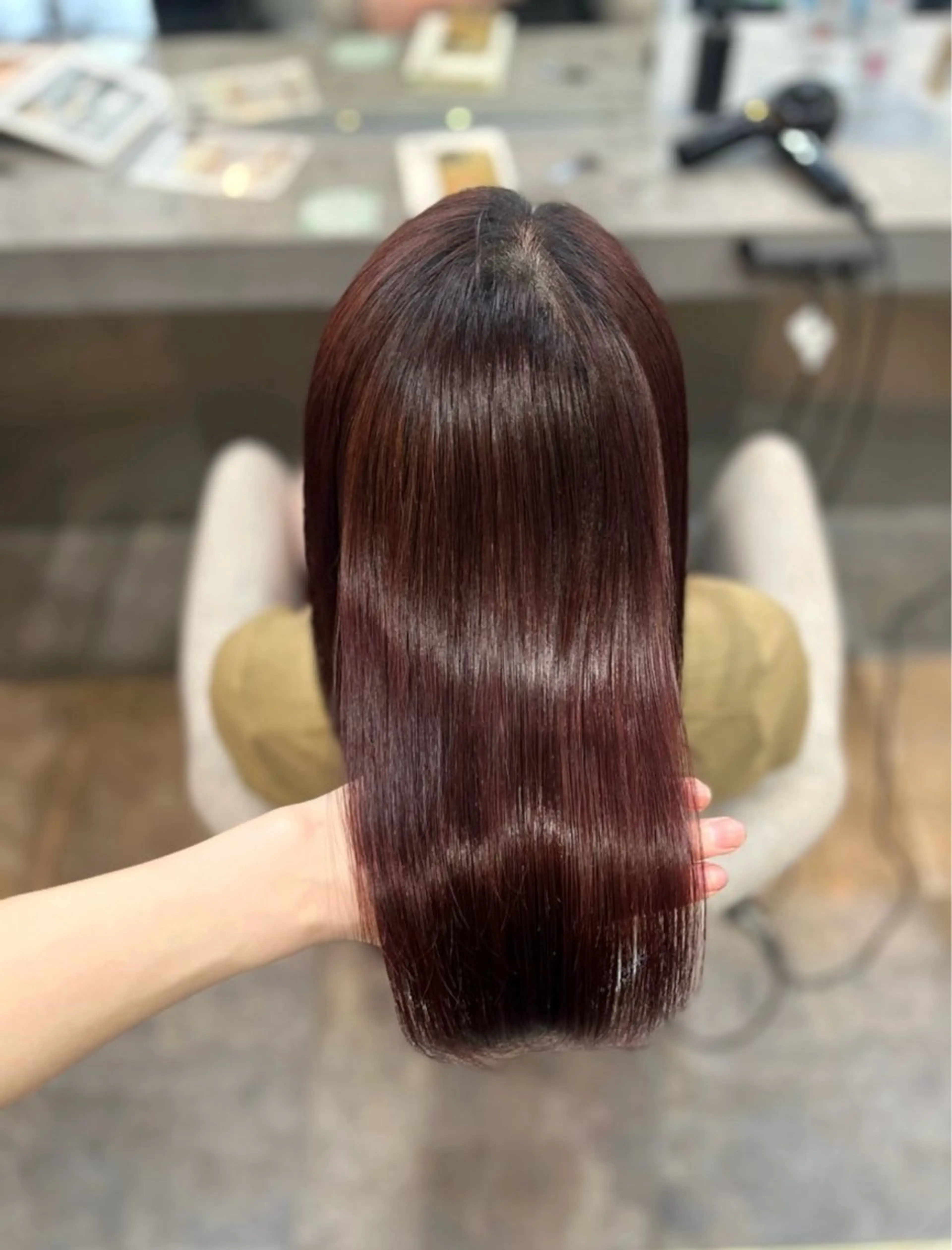 9/18 残り1枠【平日1日2名様限定】 🍒暖色ワンカラーモデル🍒1step トリートメント付き❁⃘*.ﾟの写真