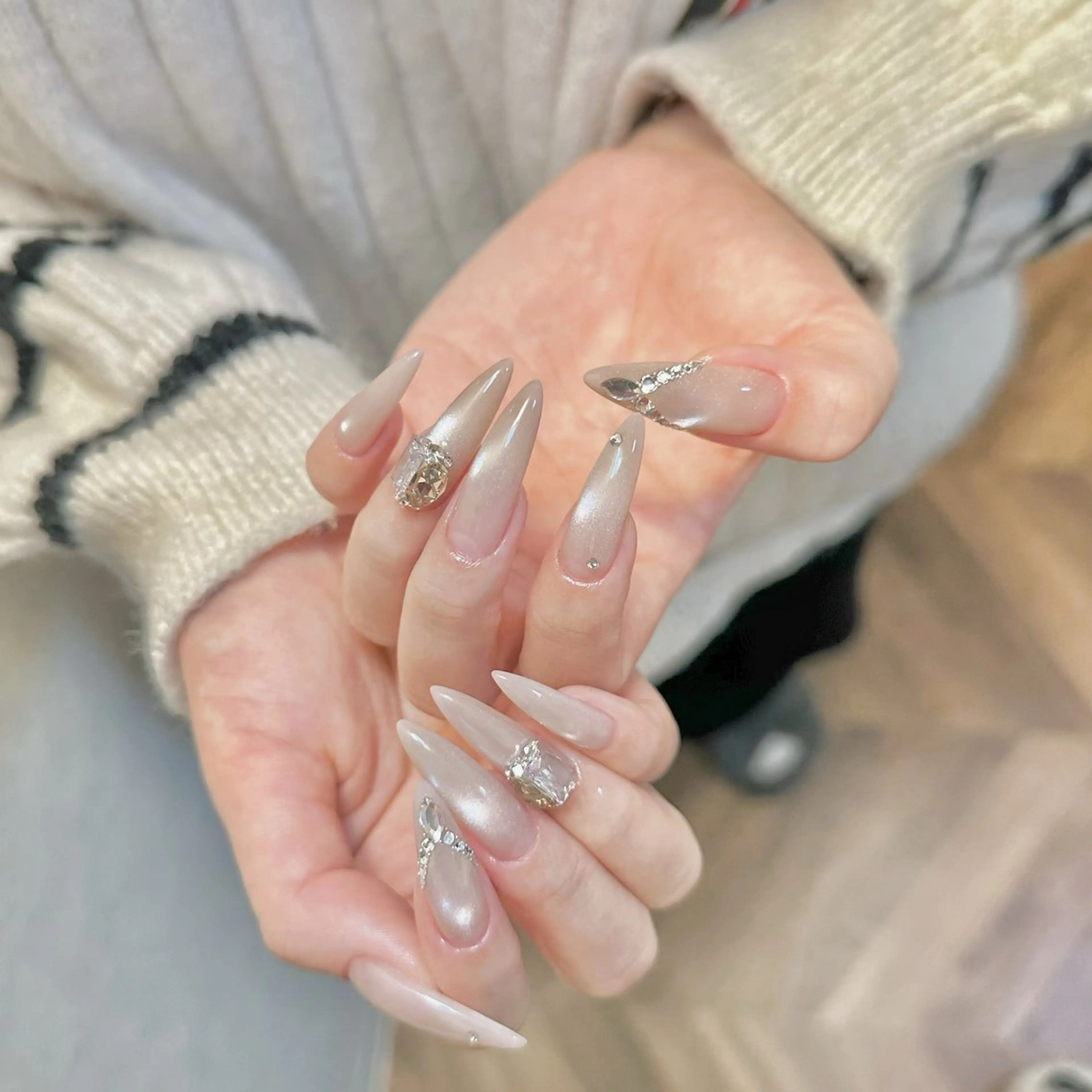 ネイル ロングネイル マグネットネイル UnicornNail所属・Unicorn Nail 矢場町店のネイルデザイン