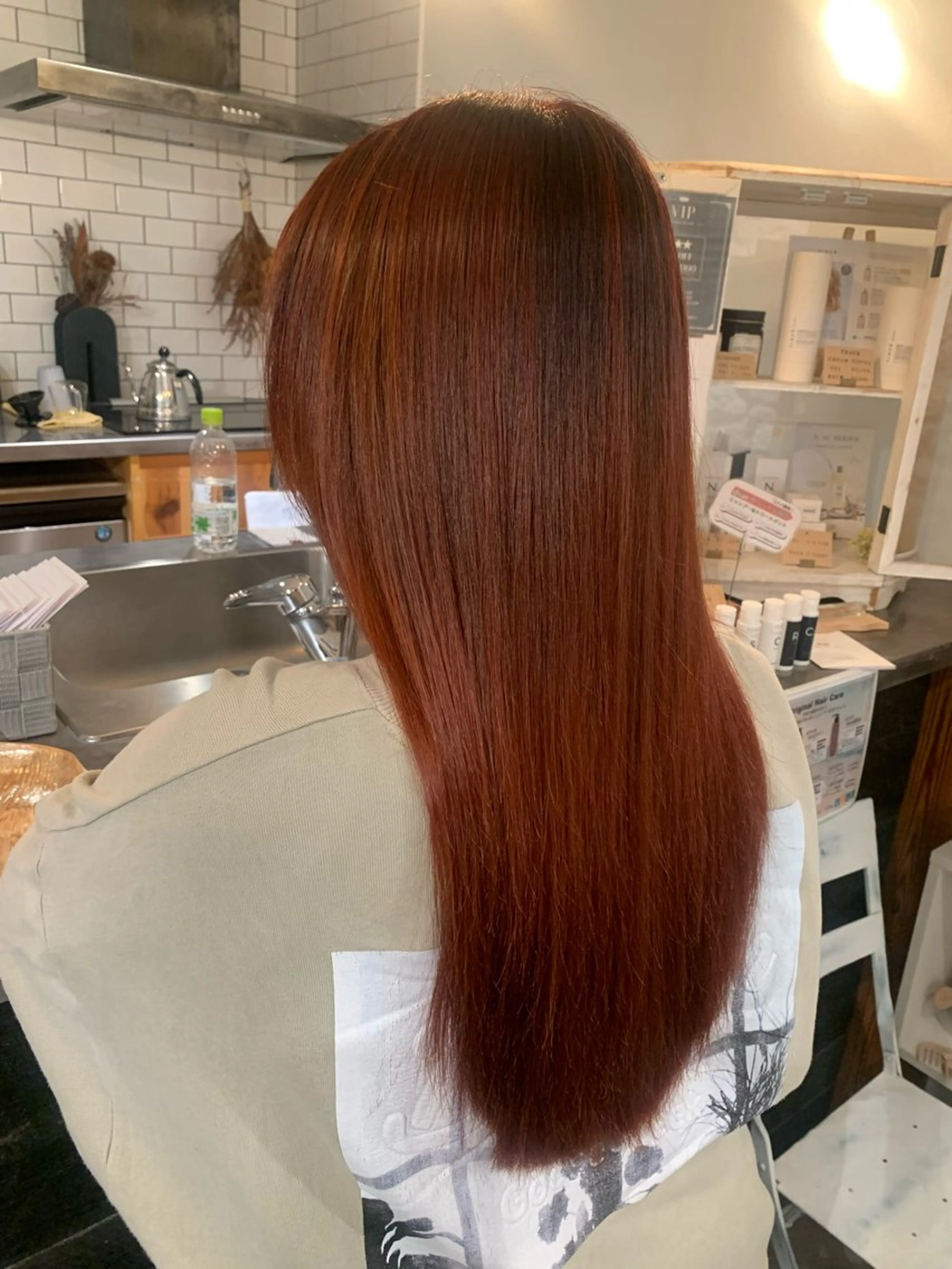 カラー カット 縮毛矯正 miyuu🔆 ナチュラルハイライトのヘアスタイル