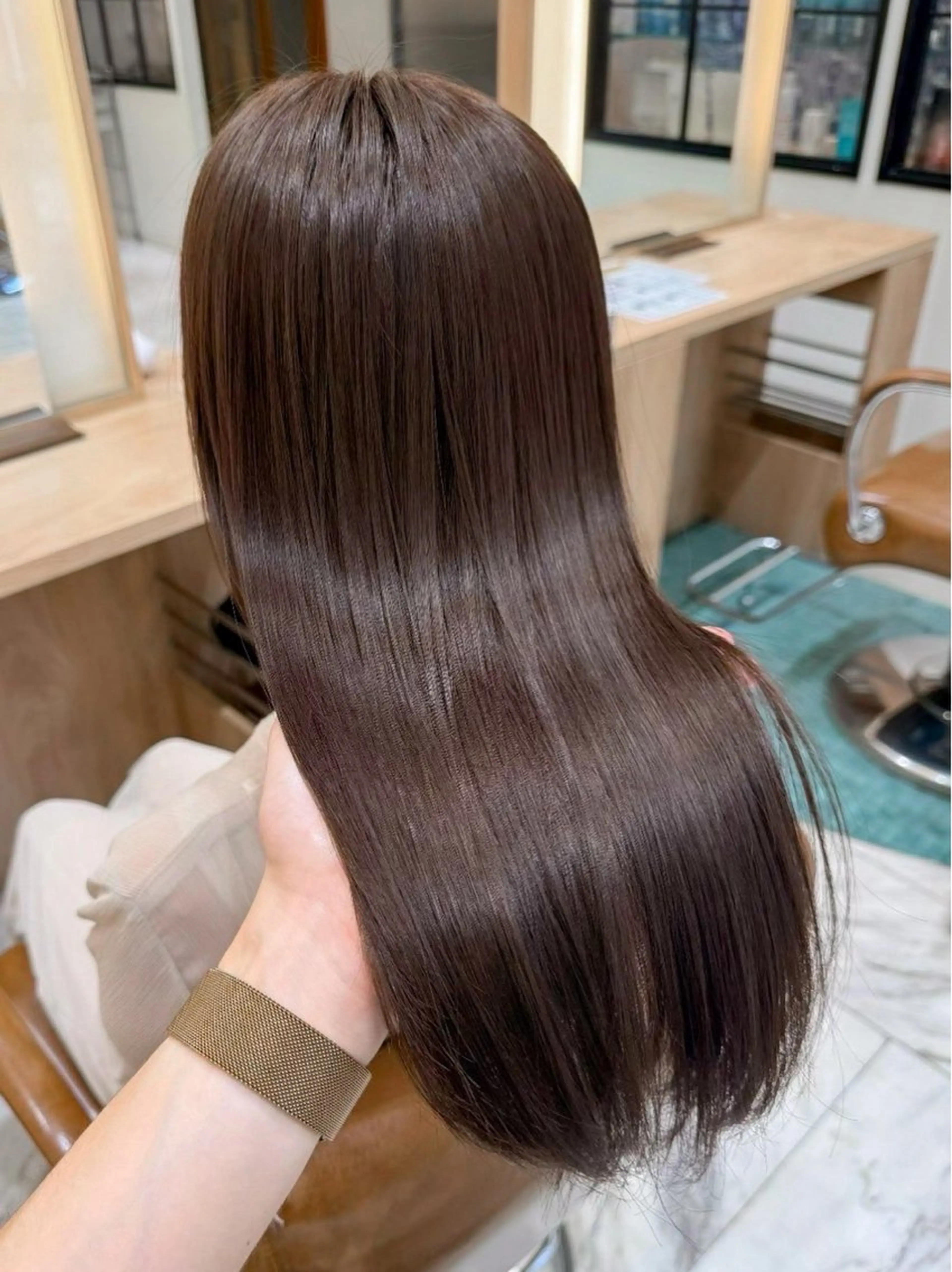 ロング ヘアカラー トリートメント ATENA所属・撮影モデル様募集 直樹のヘアスタイル