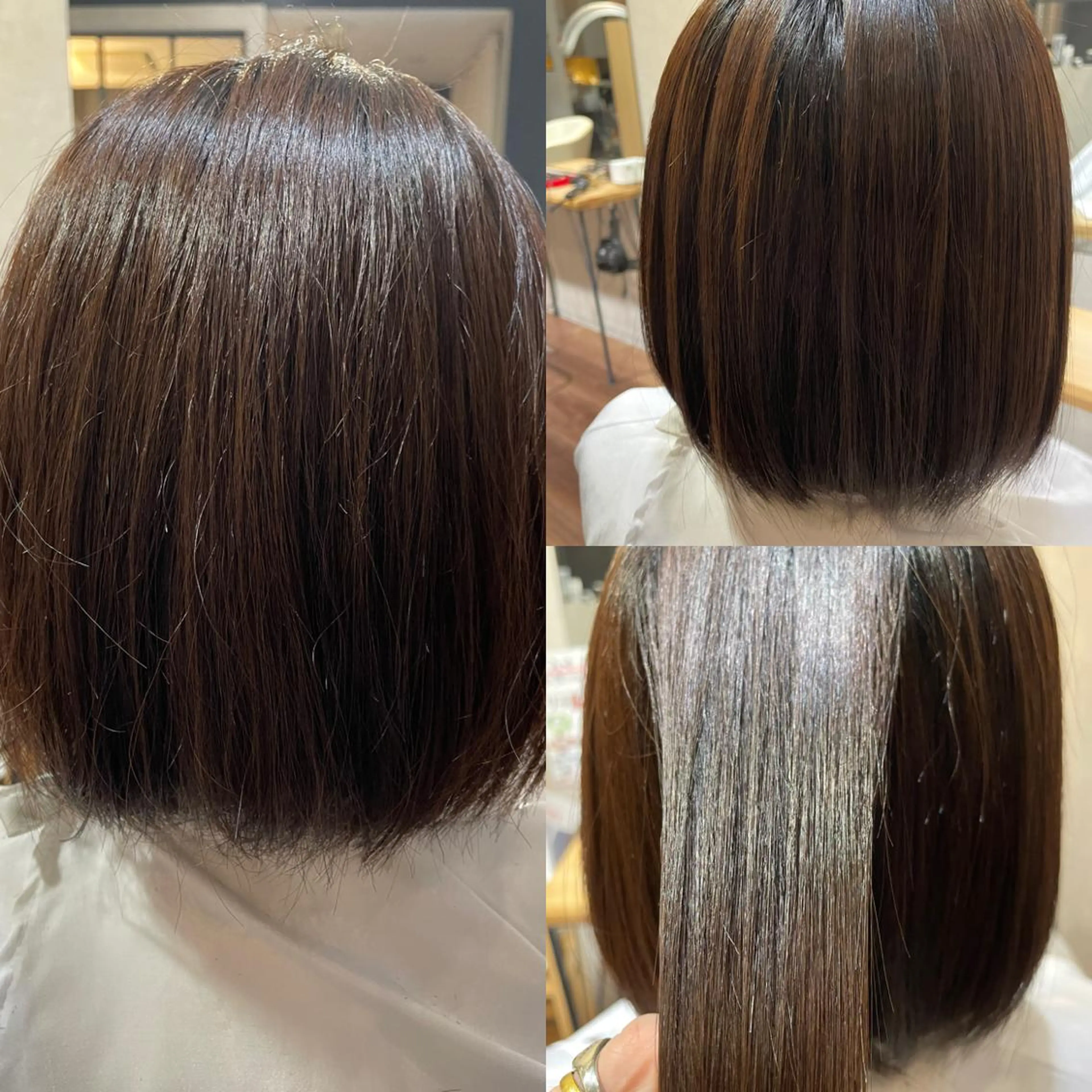ミディアム トリートメント 酸熱トリートメント オオニシ アキラのヘアスタイル