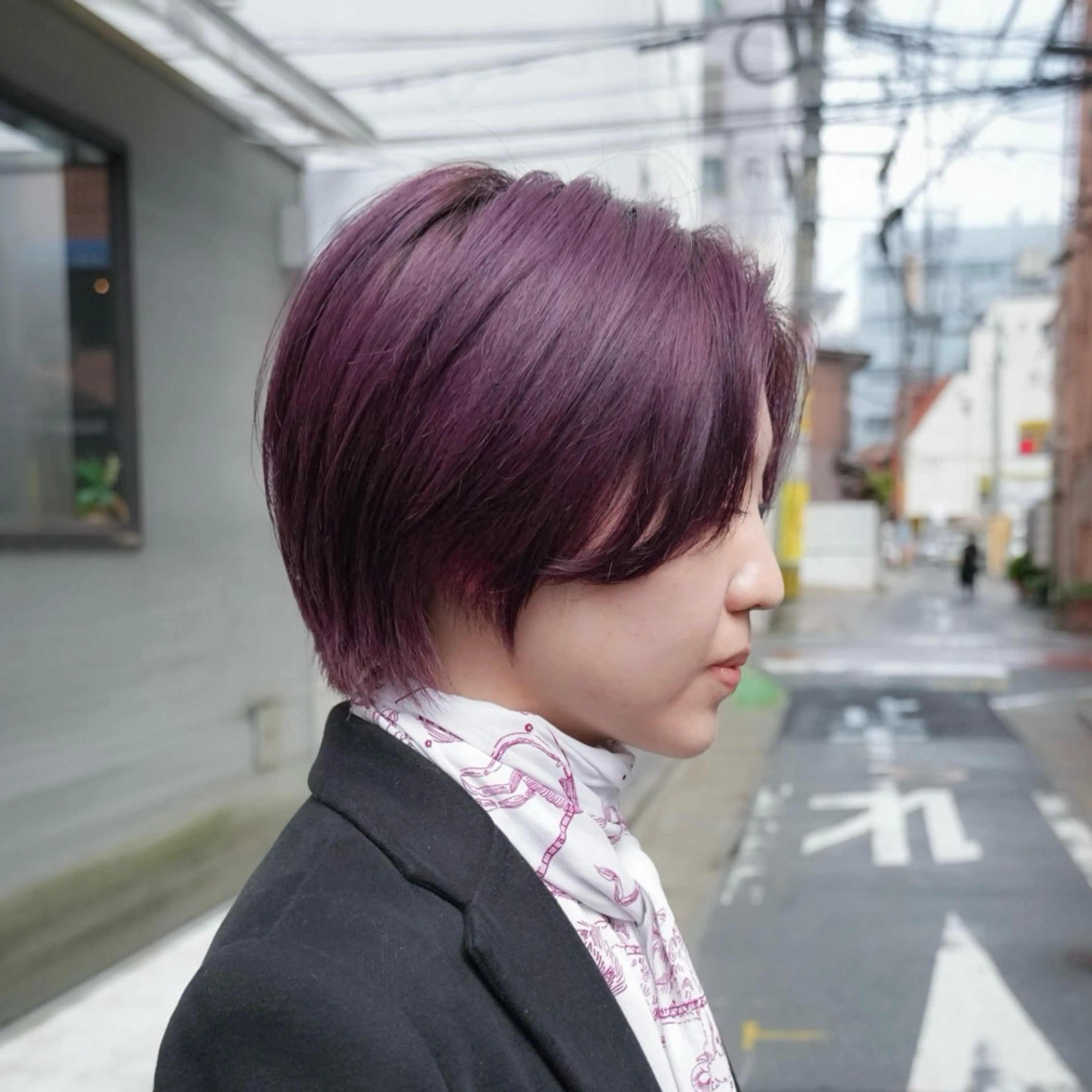ショート パープルカラー ショートヘア カット ヘアカラー トリートメント quon RYUYA /レイヤー✂️のその他イメージ