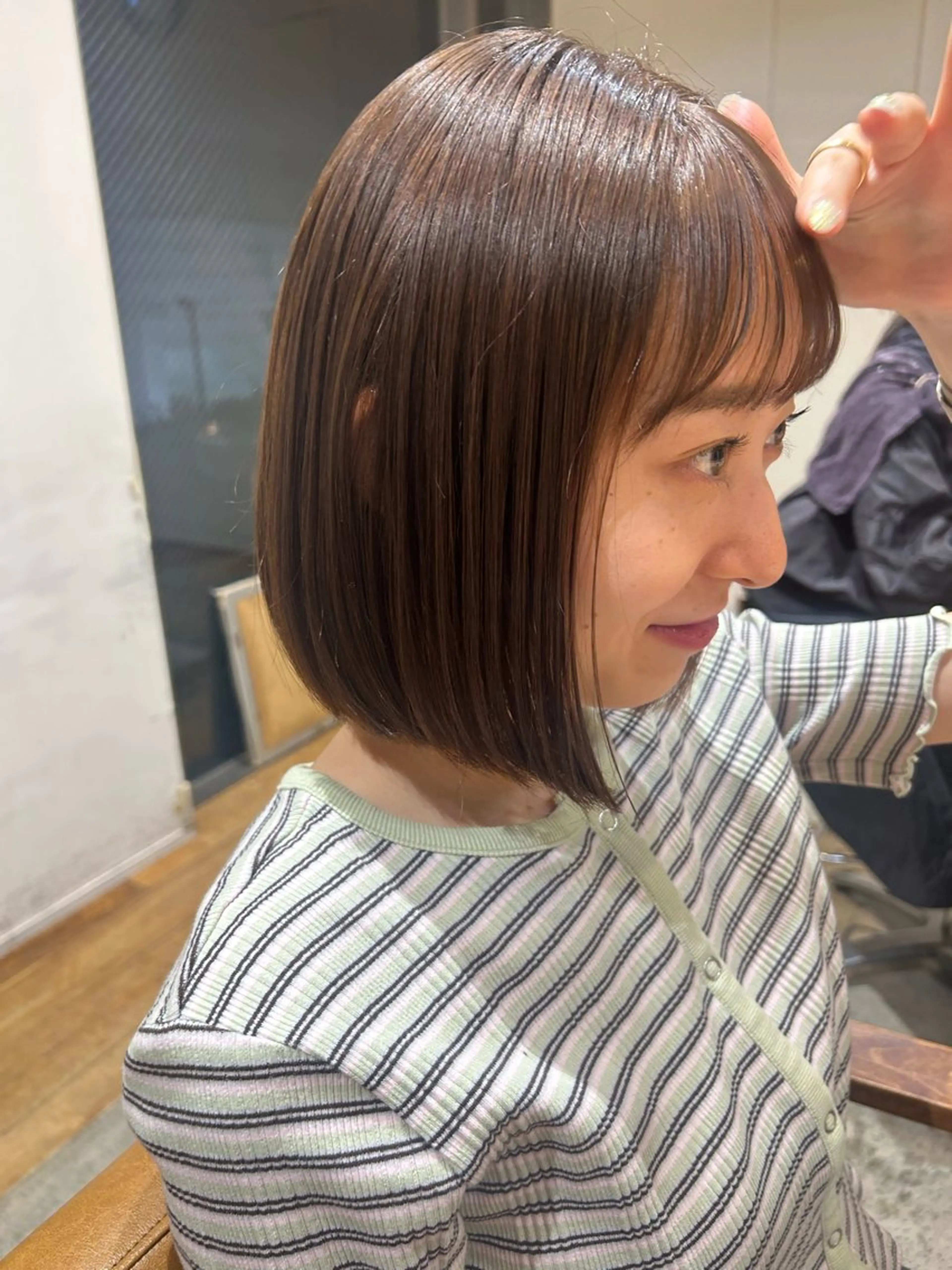 ショート カット ヘアカラー トリートメント 浅倉栞 /透明感カラーのヘアスタイル