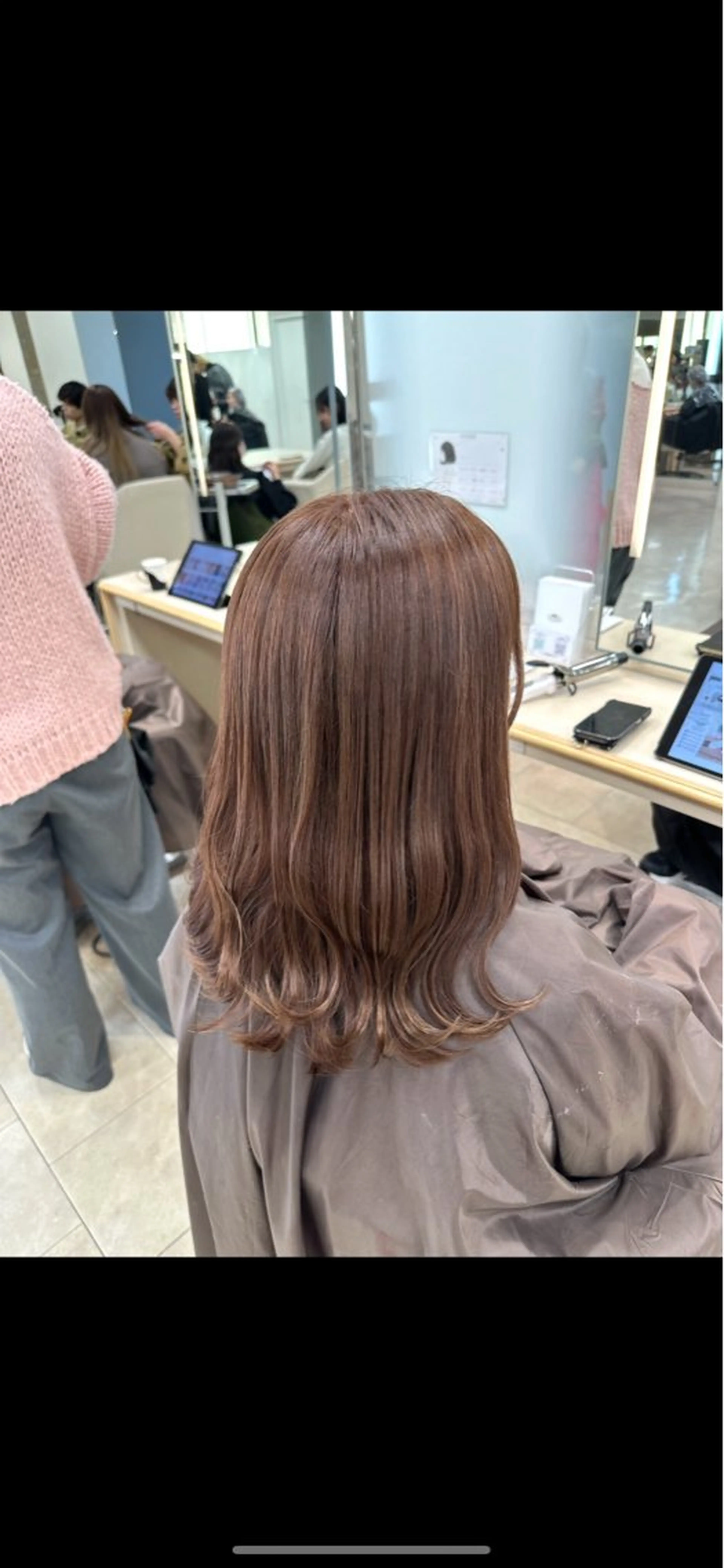 セミロング カラー お悩み改善 艶髪🍄みくのヘアスタイル