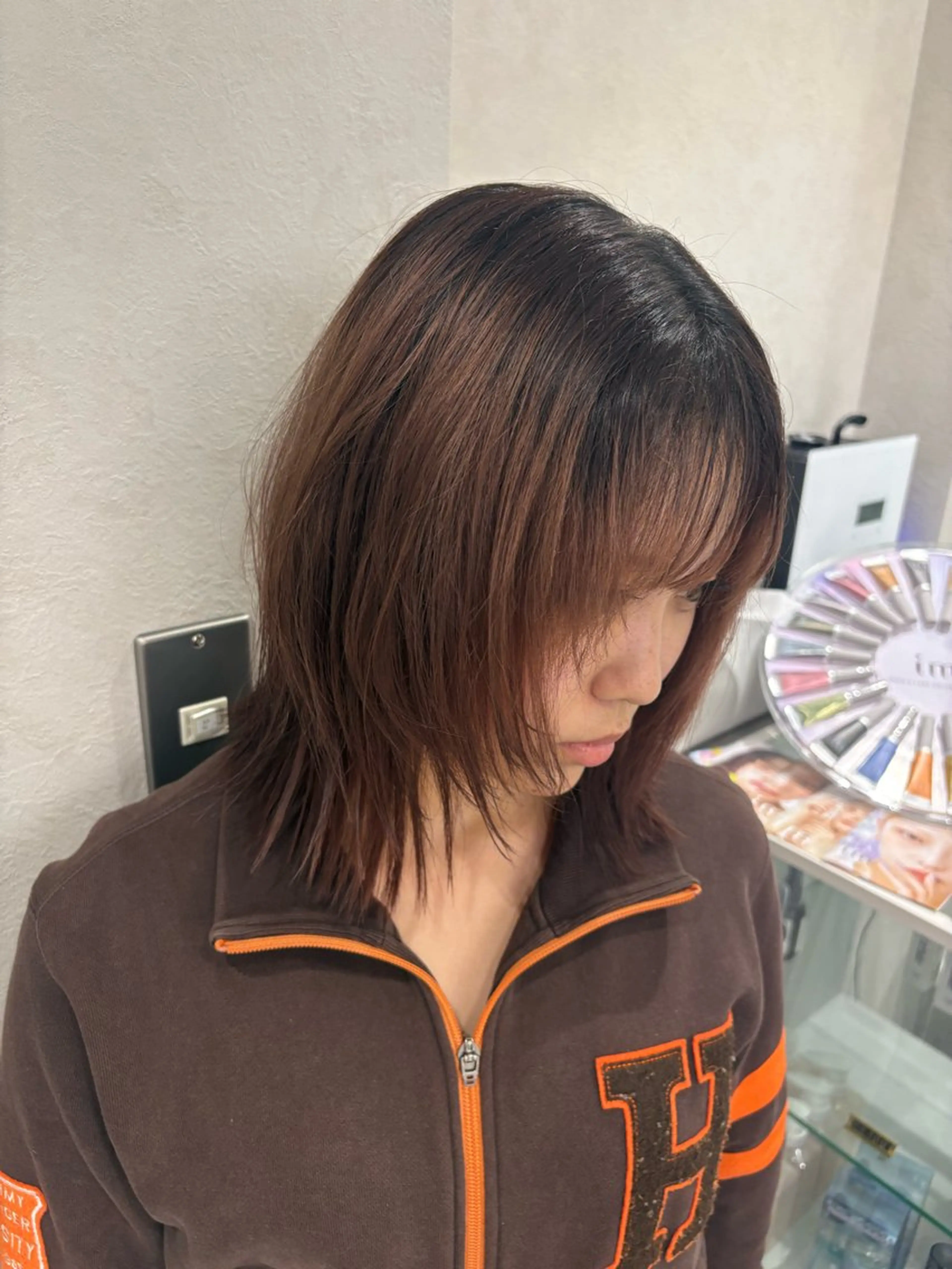 ミディアム ハッシュカット ハイレイヤー 韓国風ヘア レイヤーカット Lond mare ✂︎YUTAのヘアスタイル
