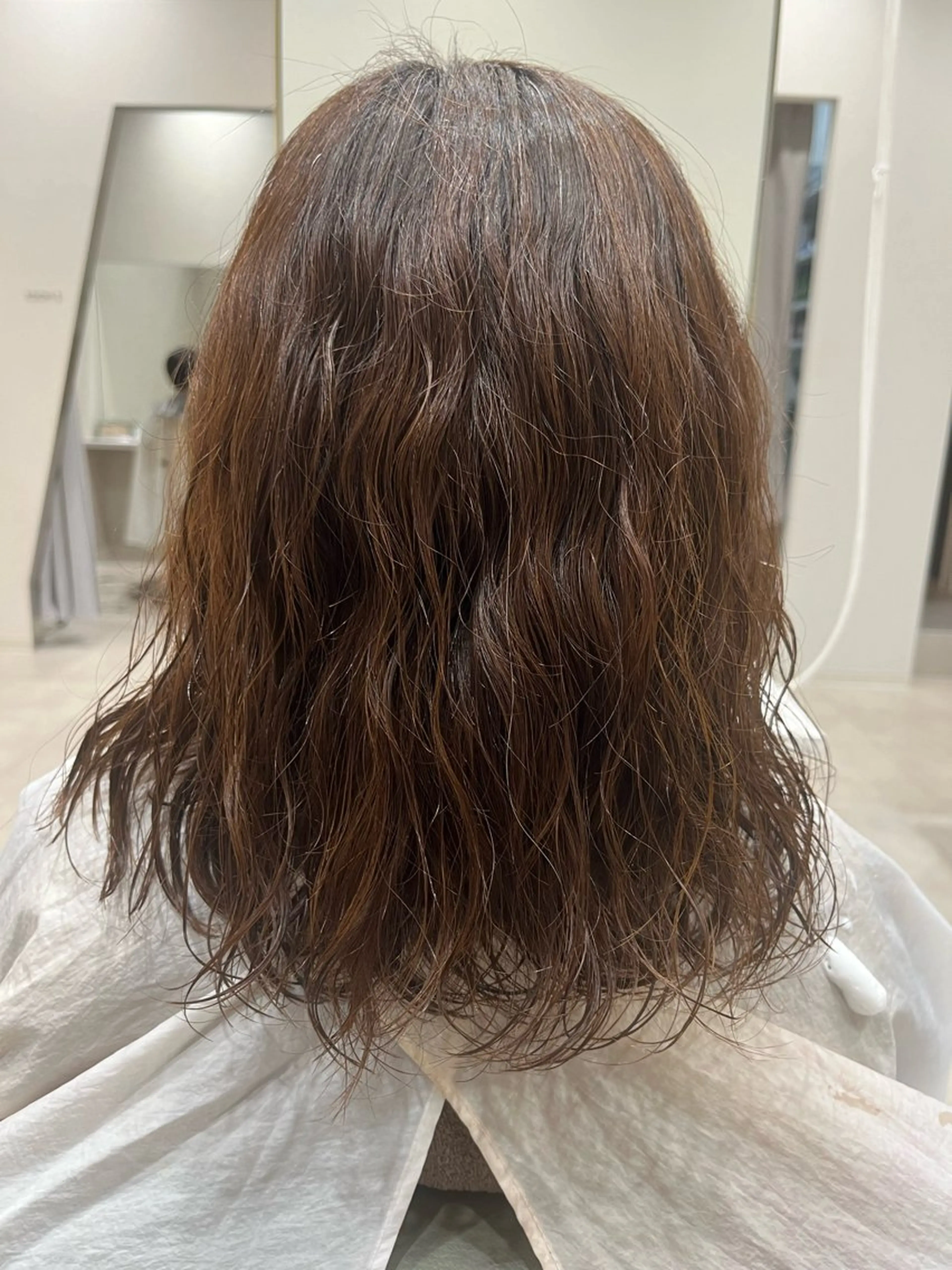 ミディアム パーマ 💜N°大分 三浦　髪質改善💜のヘアスタイル