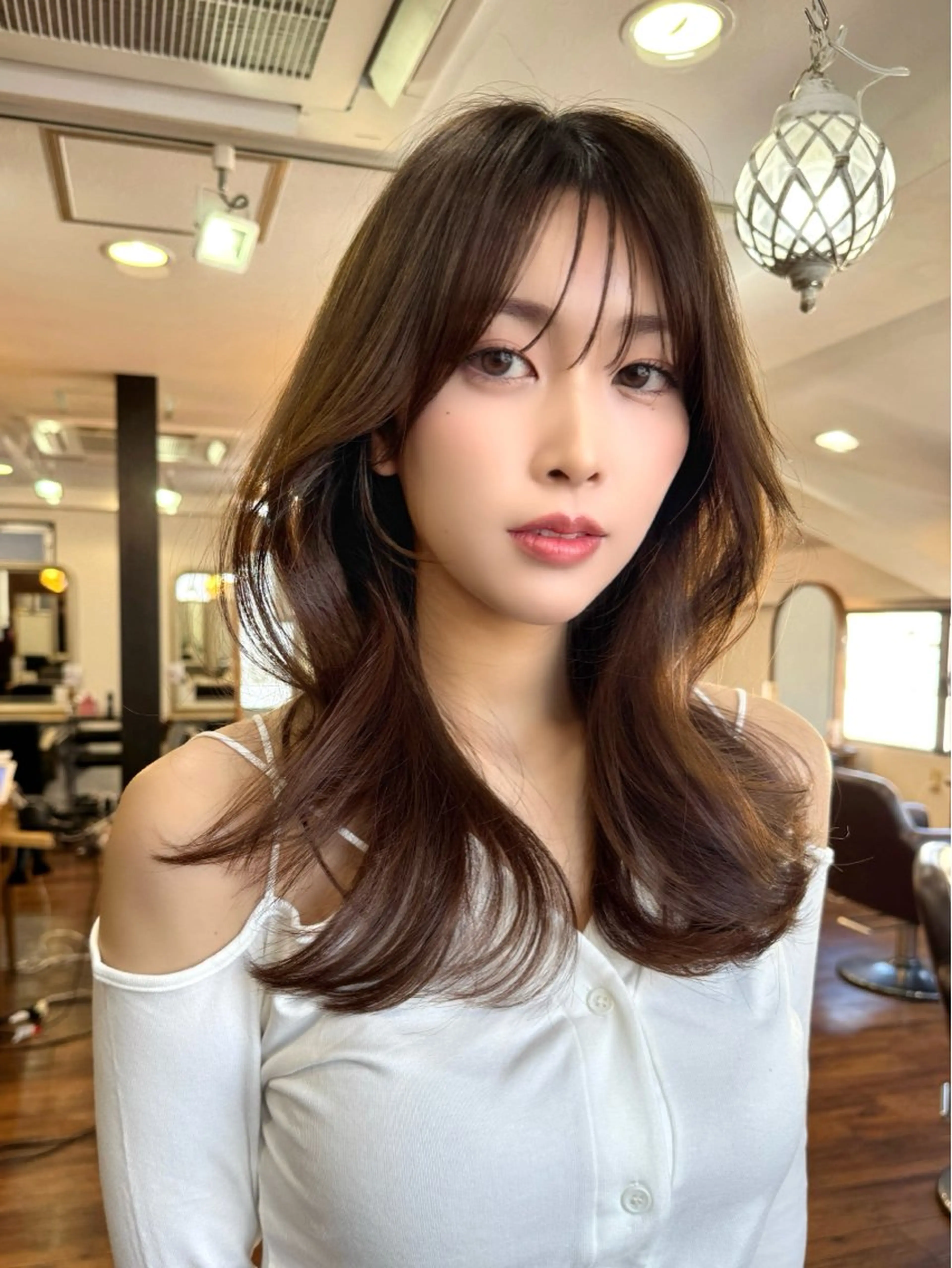 ロング カラー 韓国風ヘア レイヤーカット 似合わせレイヤー 🇰🇷荒木洋文のヘアスタイル