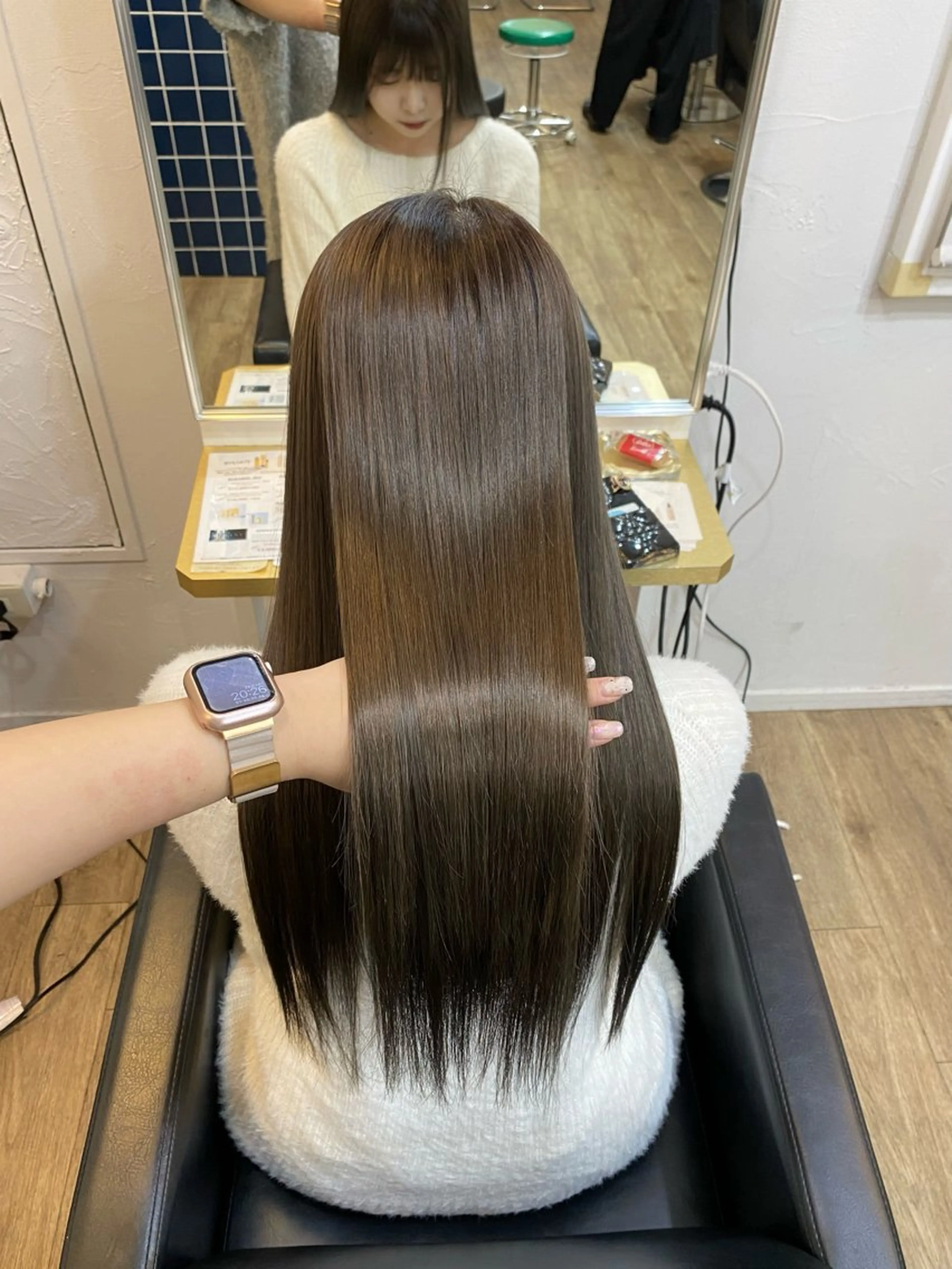 ロング カラー 透明感カラー グレージュ カット ヘアカラー みやび🫧髪質改善 🫧透明感カラー🫧のヘアスタイル