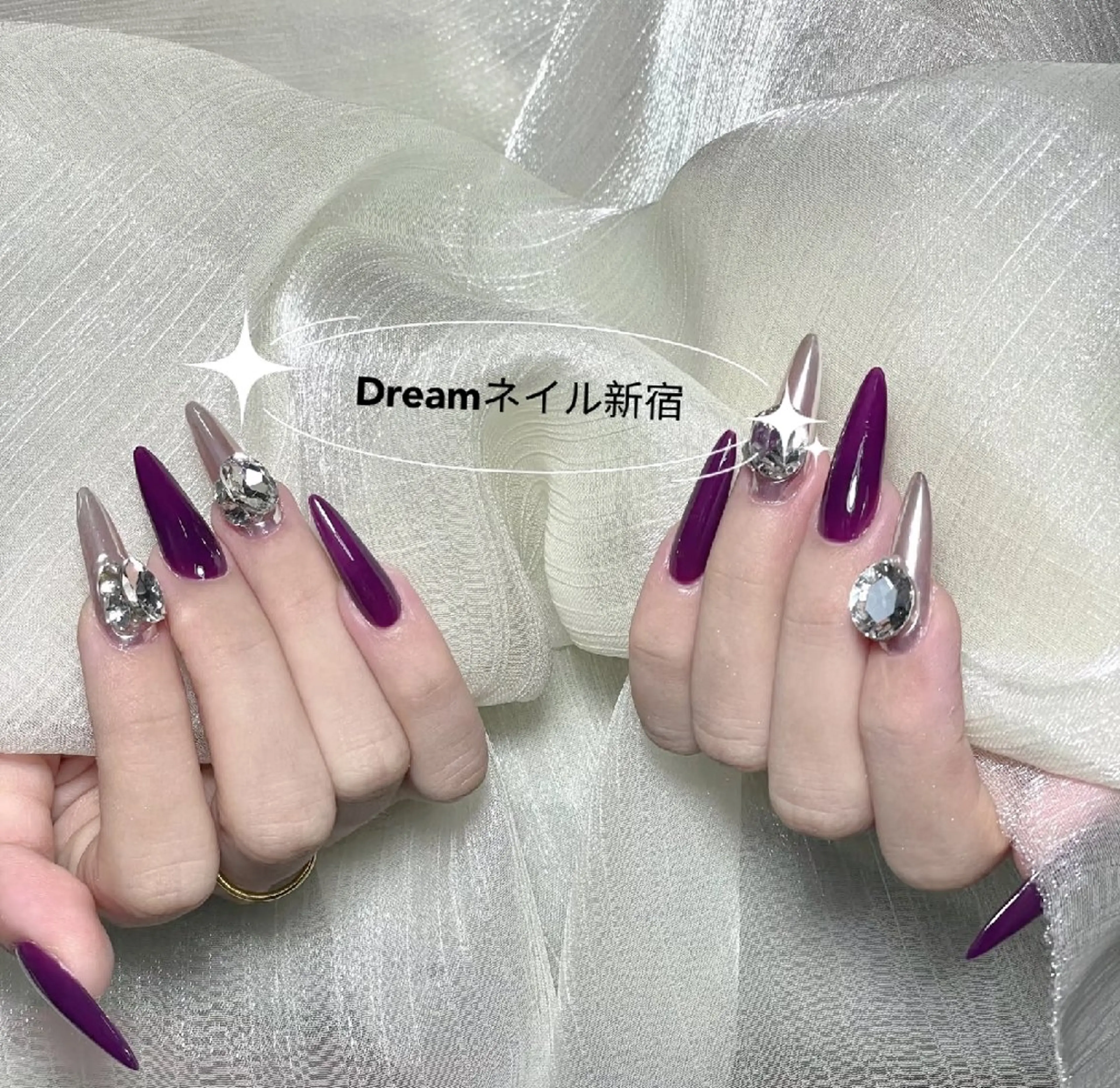 ネイル ハンドネイル ネイリストゆか💅 長さだし、深爪矯正のネイルデザイン
