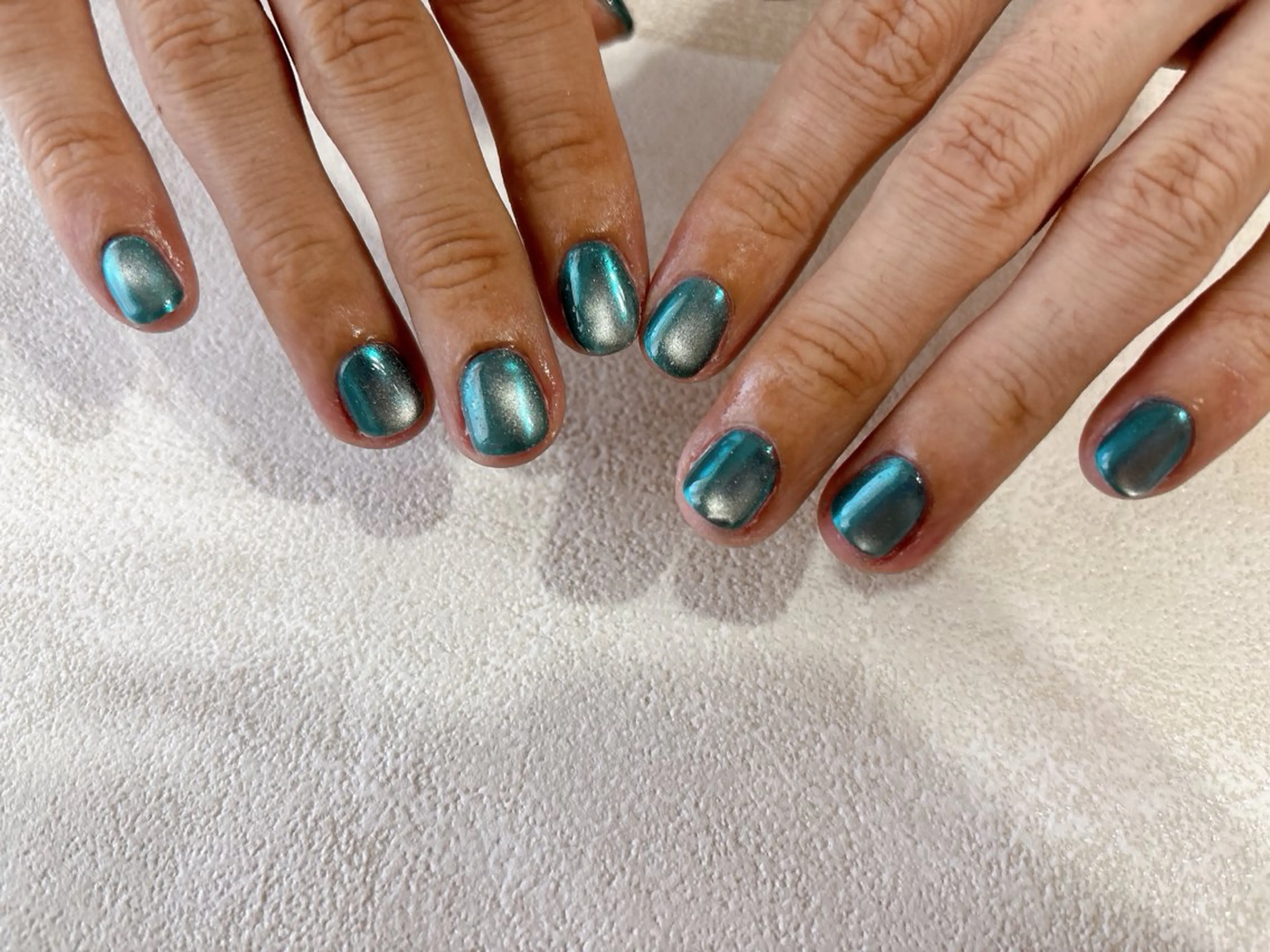 ネイル オーロラネイル フットネイル フレンチネイル ジェルネイル マグネットネイル ハンドネイル kiki nail 二子玉川のネイルデザイン