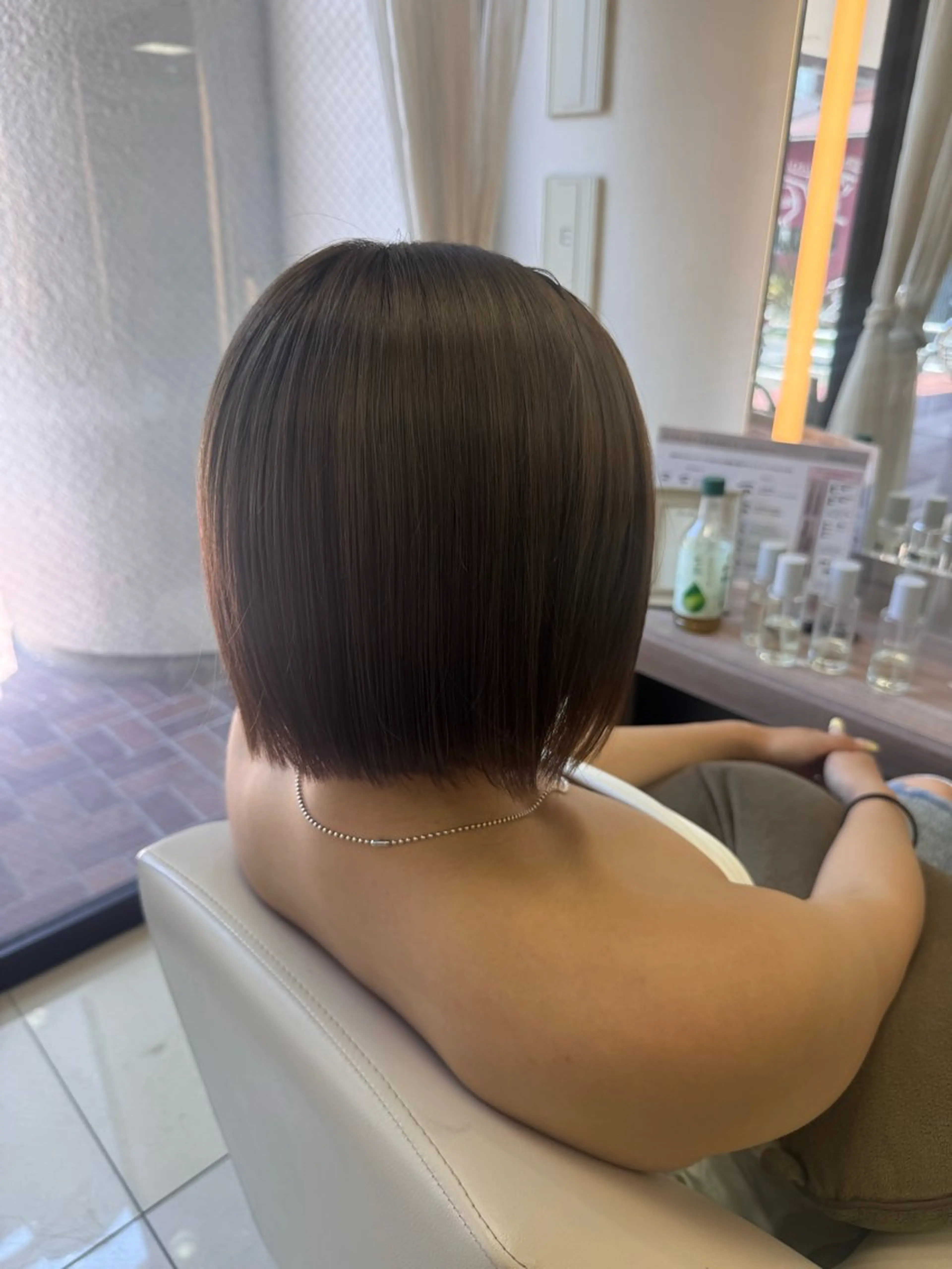 ショート 艶カラー/ベージュ カラー/tuburaのヘアスタイル