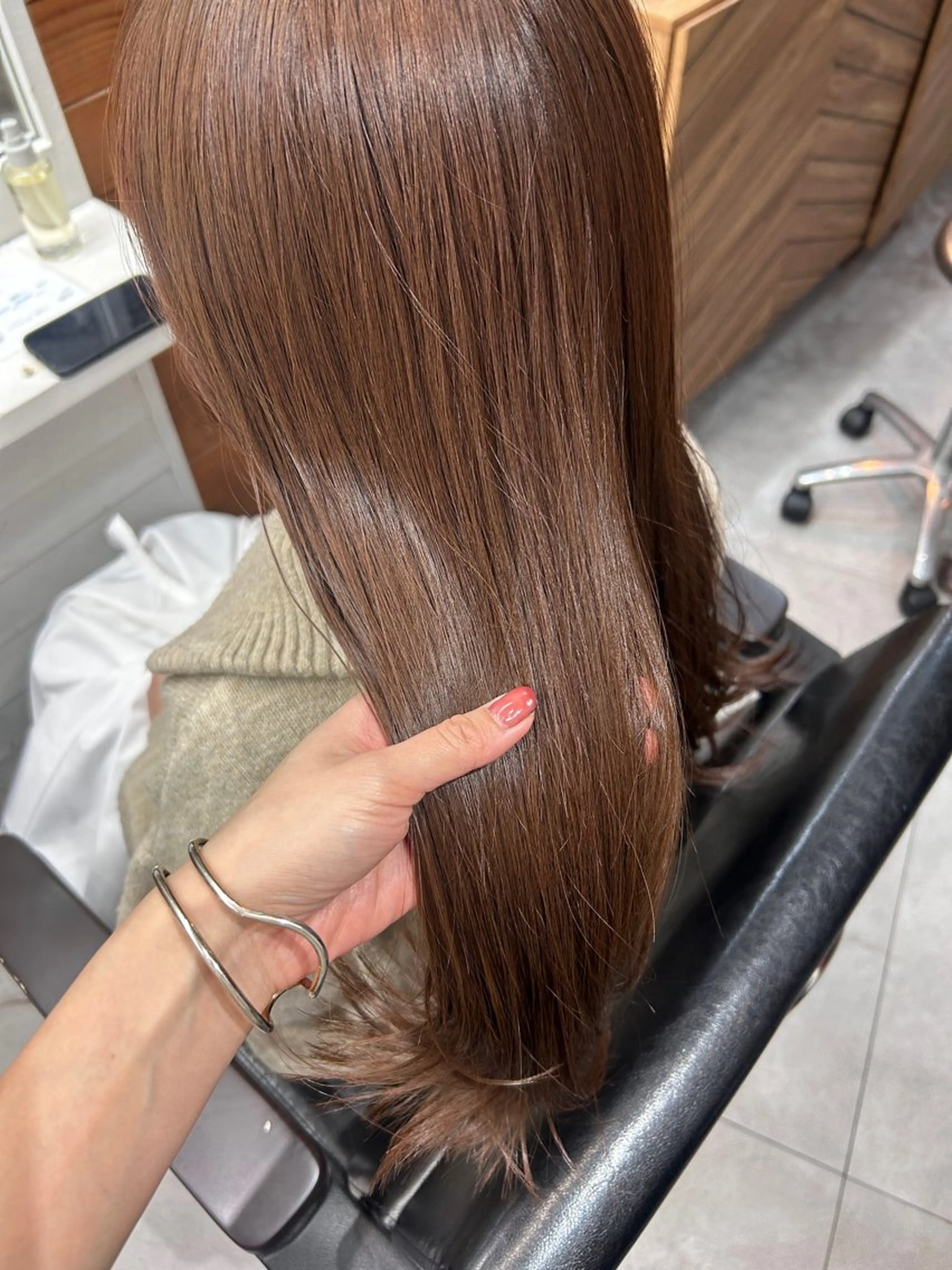 ロング カラー カット ヘアカラー トリートメント レイヤーボブ/ 艶カラー/サナ🌼のヘアスタイル