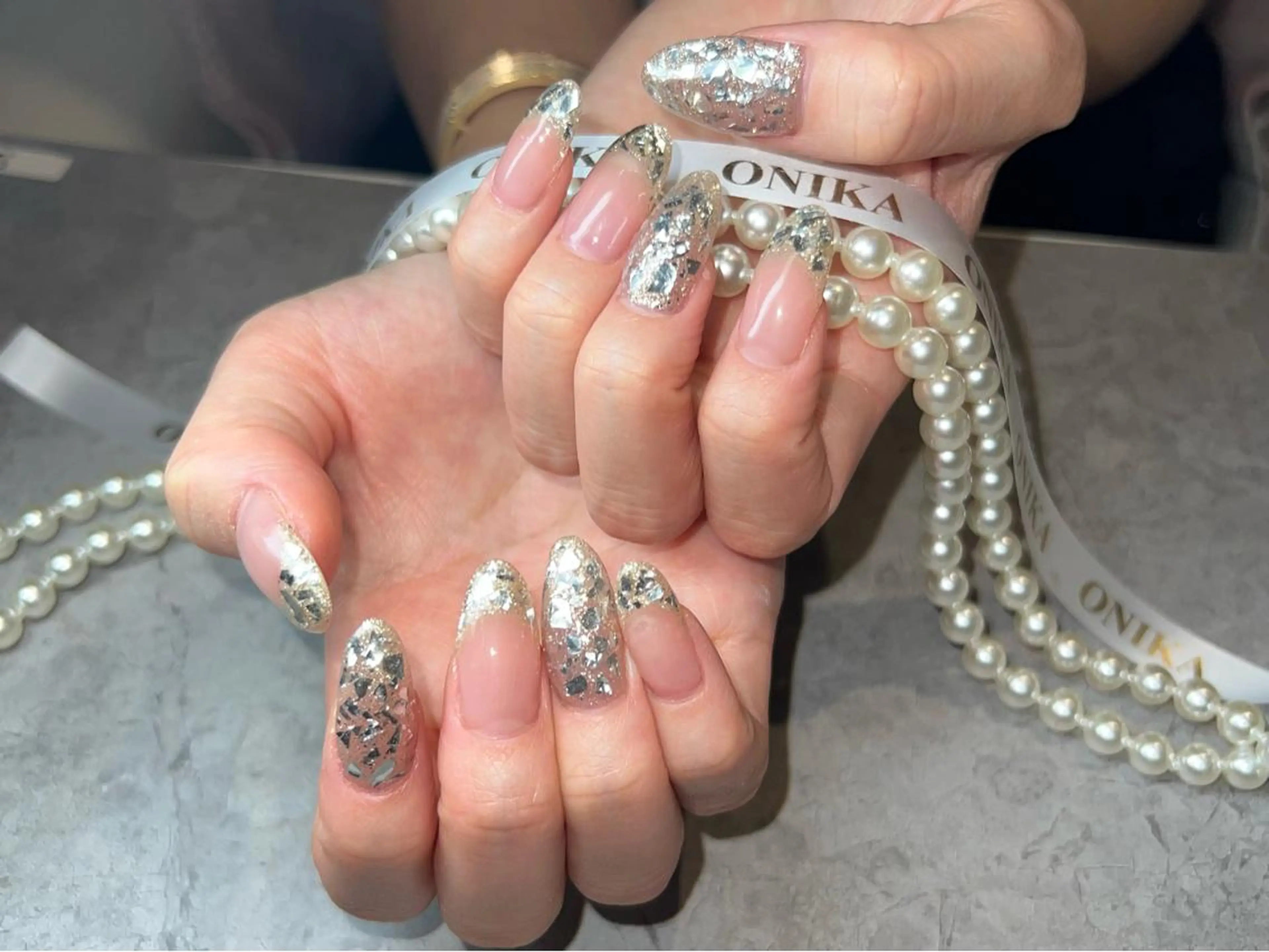 セミロング ハンドネイル ハンドケア ONIKA Nail 青山通り店所属・ONIKA Nail 表参道A4🦋2分のネイルデザイン