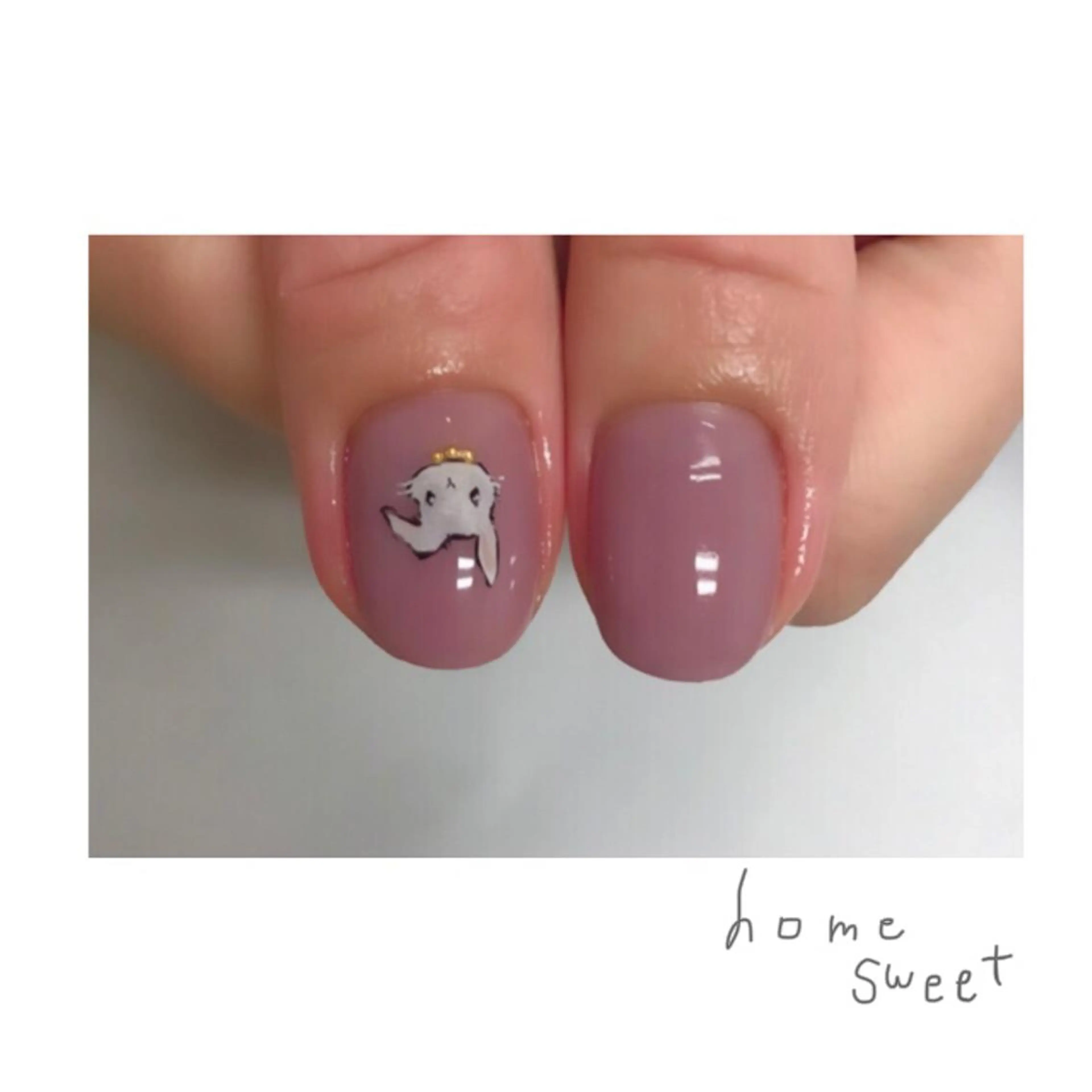 ネイル ハンドネイル ショートネイル. Home sweetのネイルデザイン