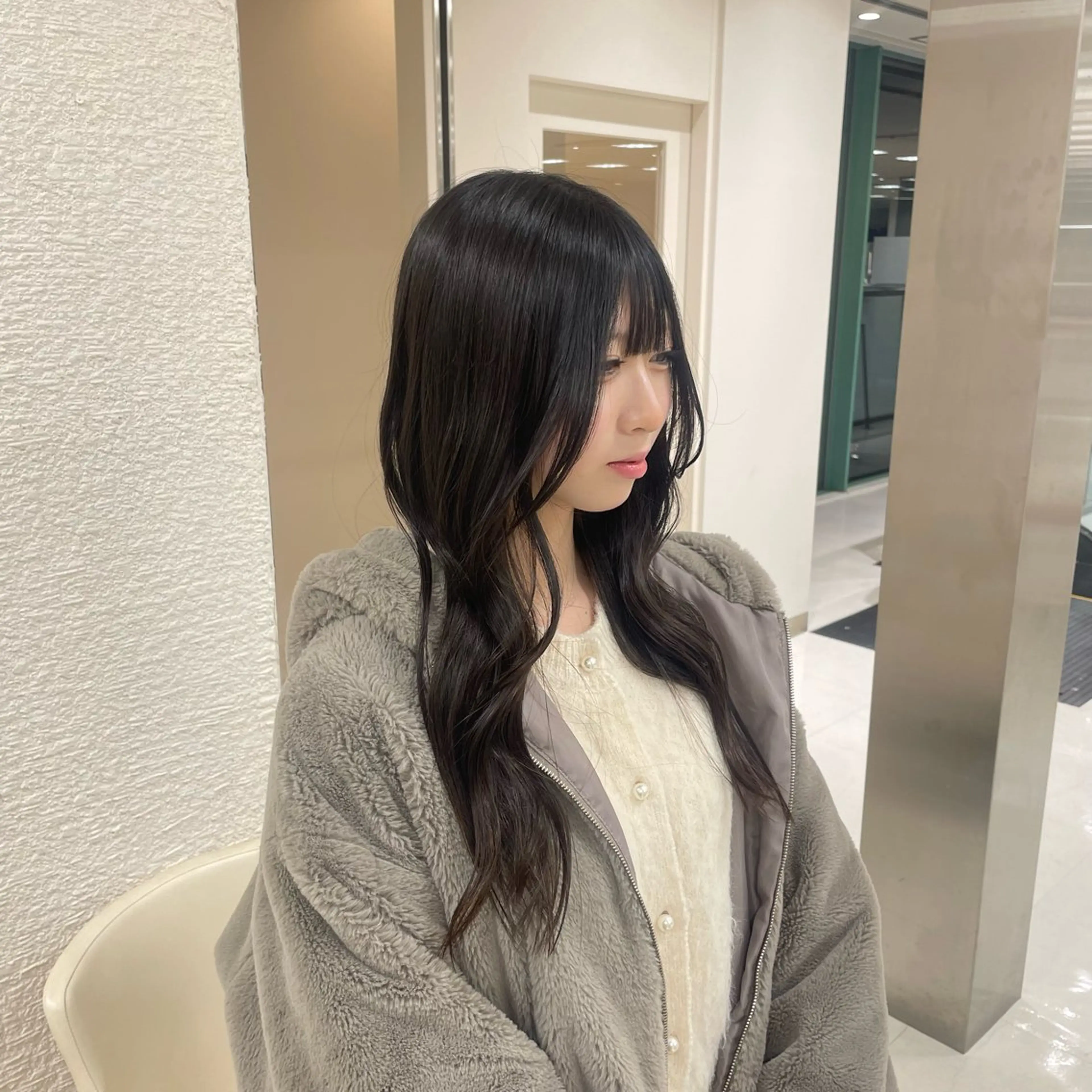 ロング 透明感ワンカラー 🎀髪質改善/AOのヘアスタイル